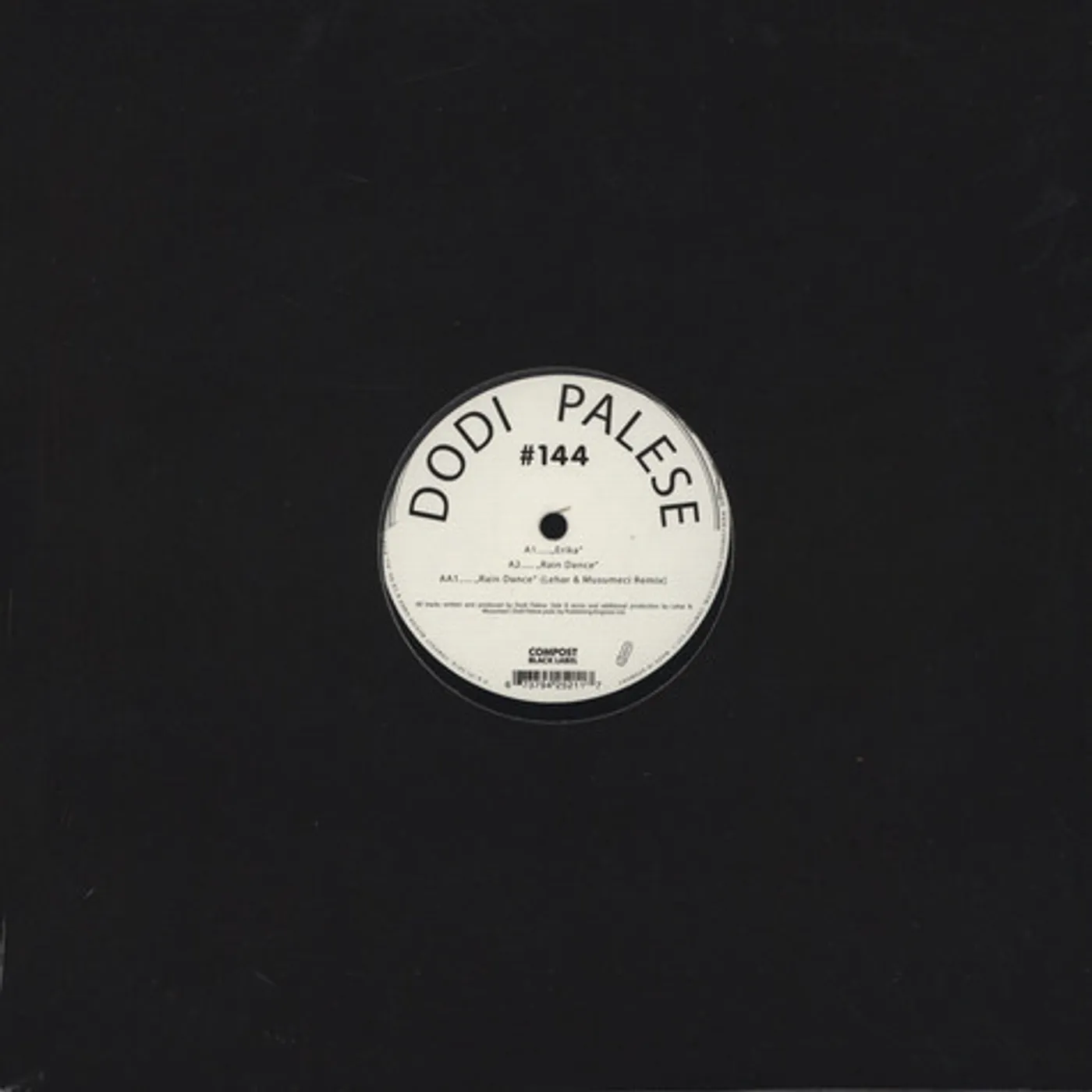 Dodi Palese ERIKA / RAIN DANCE Vinyl Record