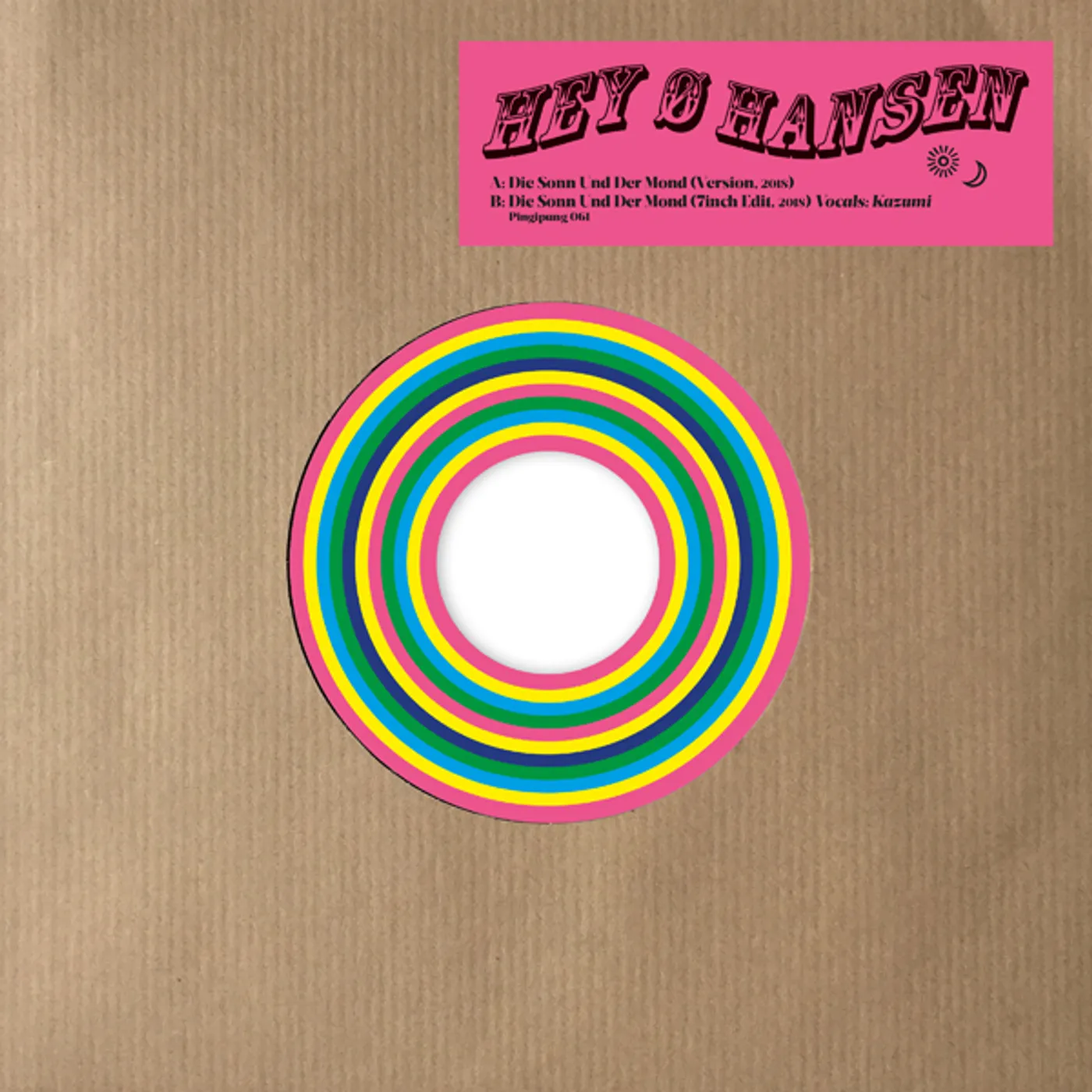 Hey-O-Hansen DIE SONN UND DER MOND Vinyl Record