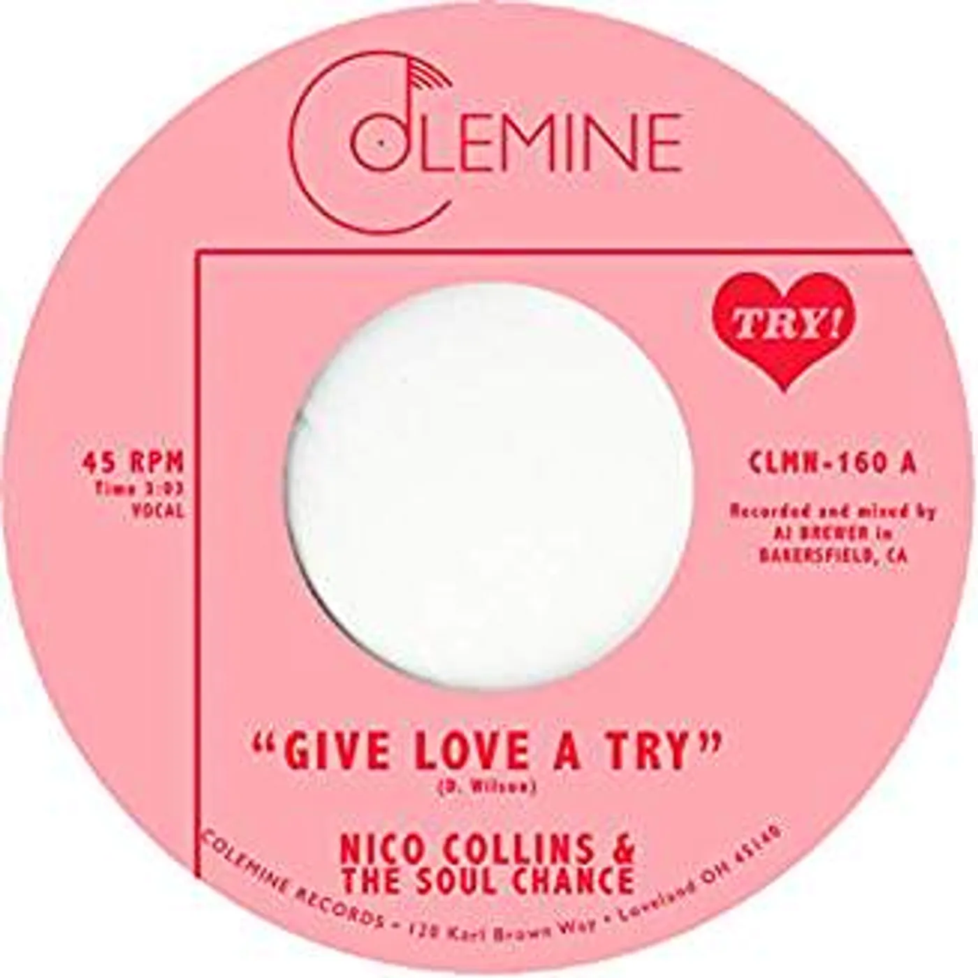 Nico Collins & Soul Chance Give Love A Try Vinyl Record
