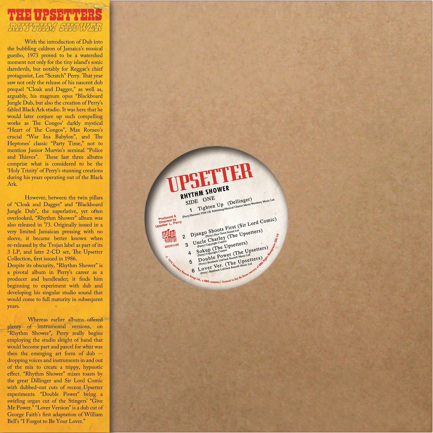 The Upsetters Rhythm Shower Vinyl Record