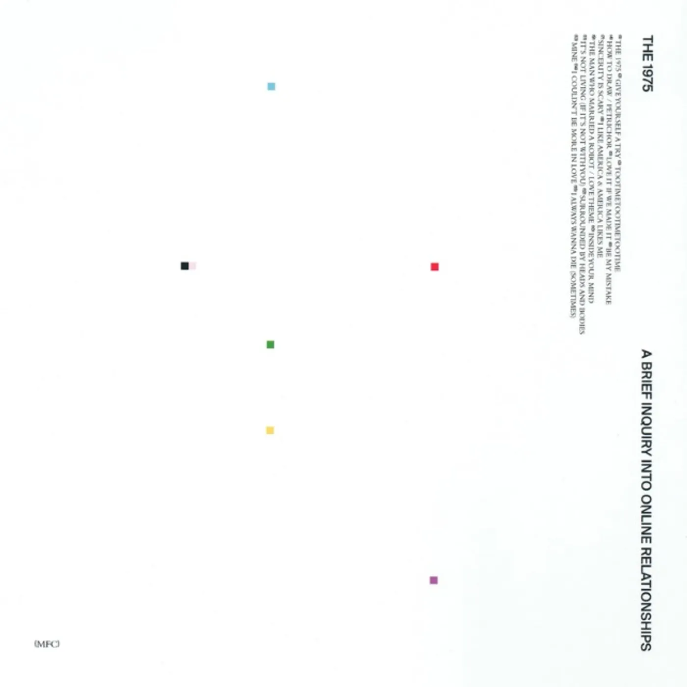 The 1975 BRIEF INQUIRY INTO ONLINE RELATIONSHIPS CD