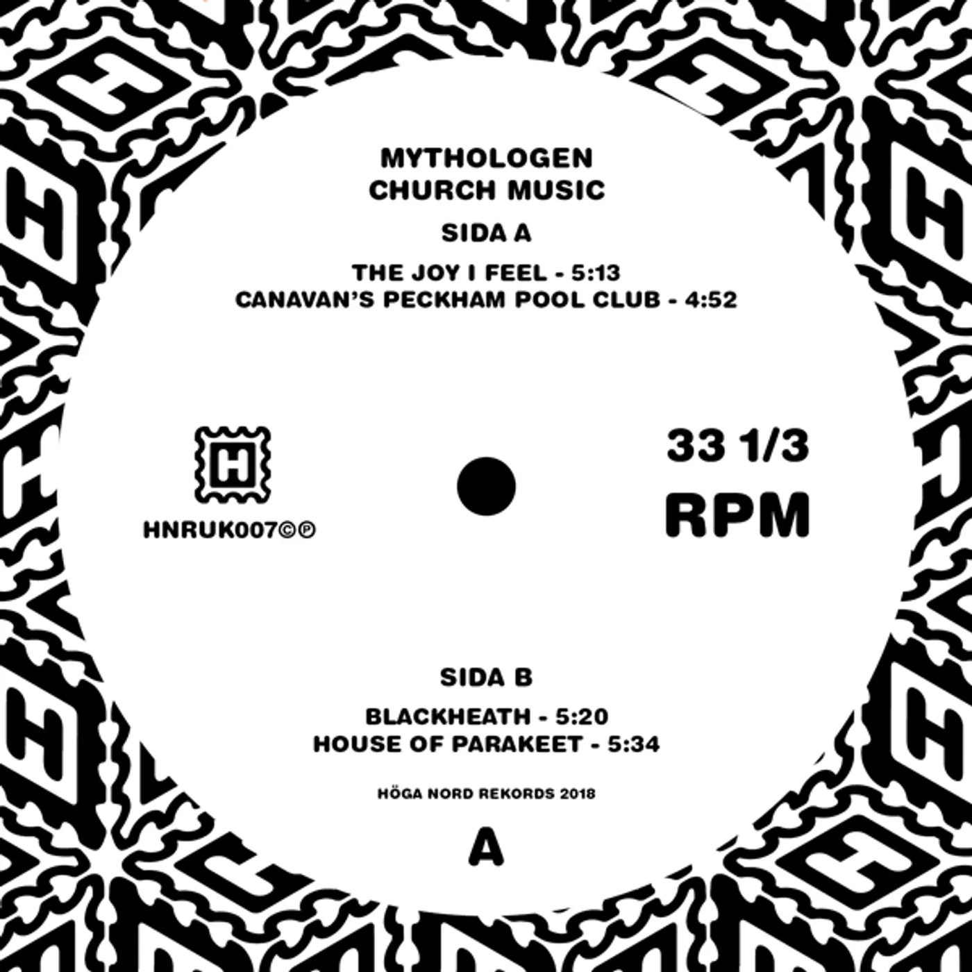 Mythologen Church Music Vinyl Record