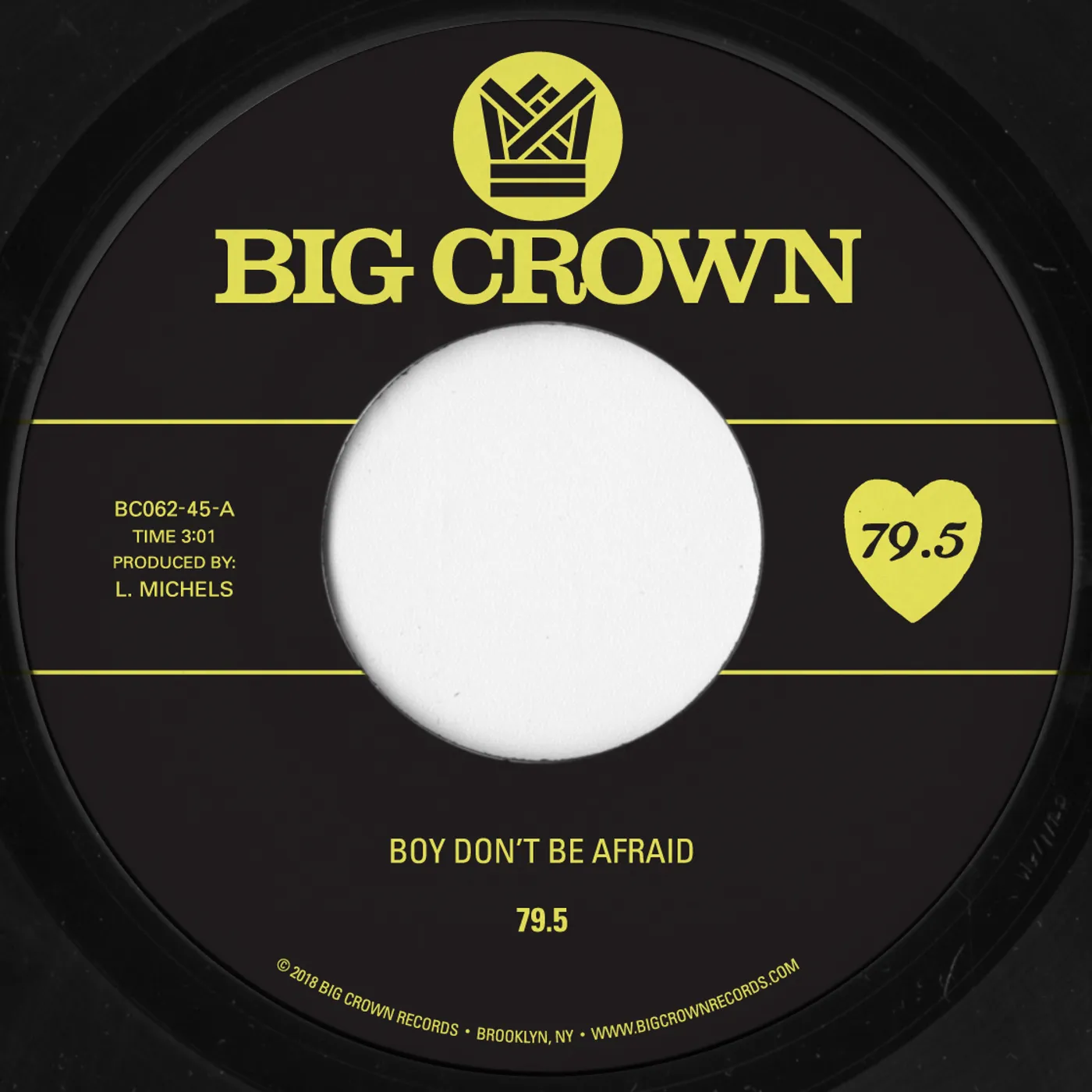 79.5 BOY DON'T BE AFRAID / I STAY & YOU STAY Vinyl Record