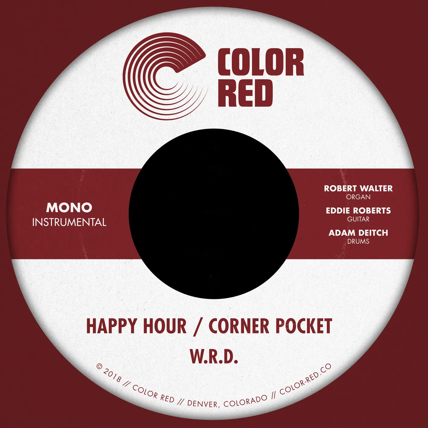 W.R.D. HAPPY HOUR / CORNER POCKET Vinyl Record