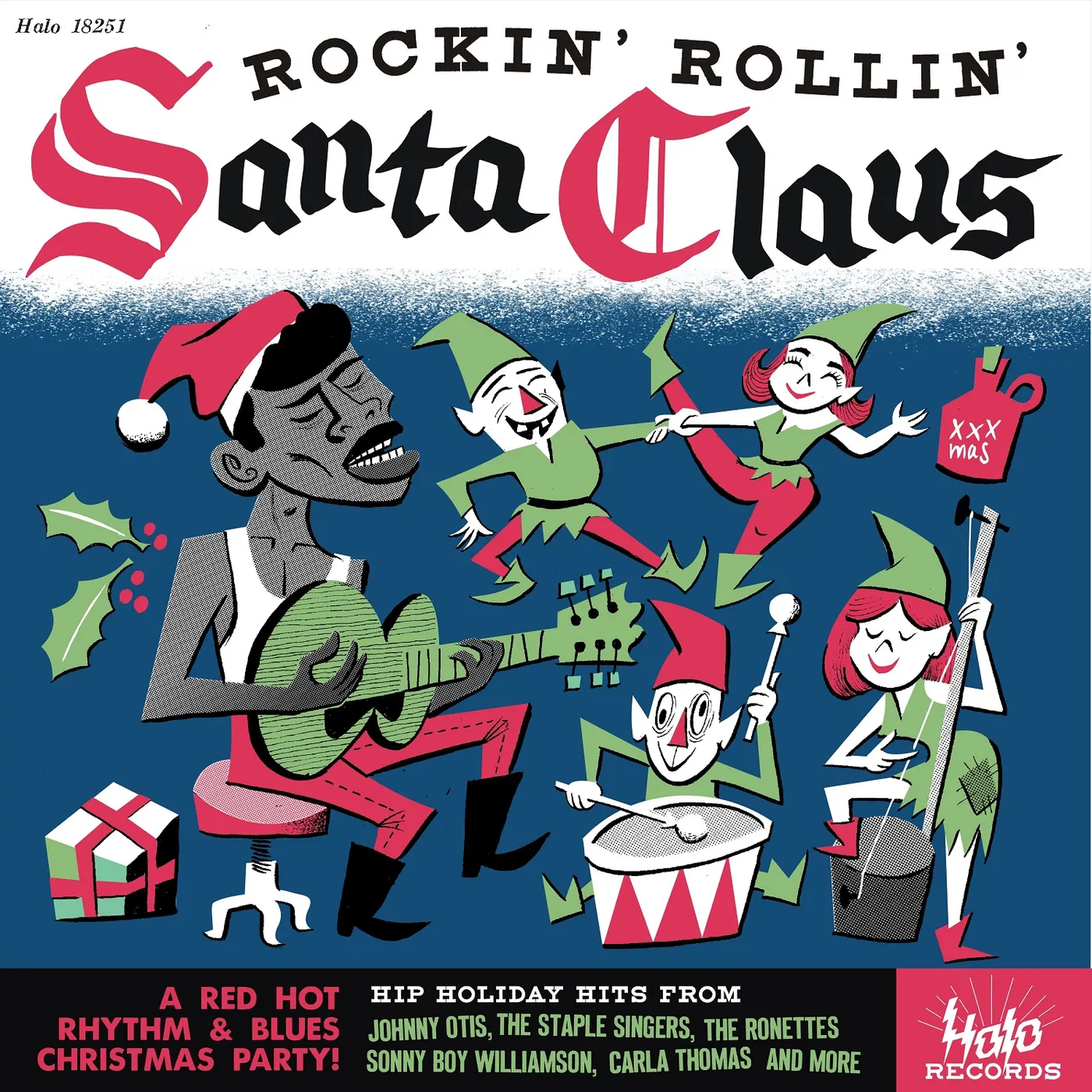 ROCKIN & ROLLIN WITH SANTA CLAUS / VARIOUS Vinyl Record