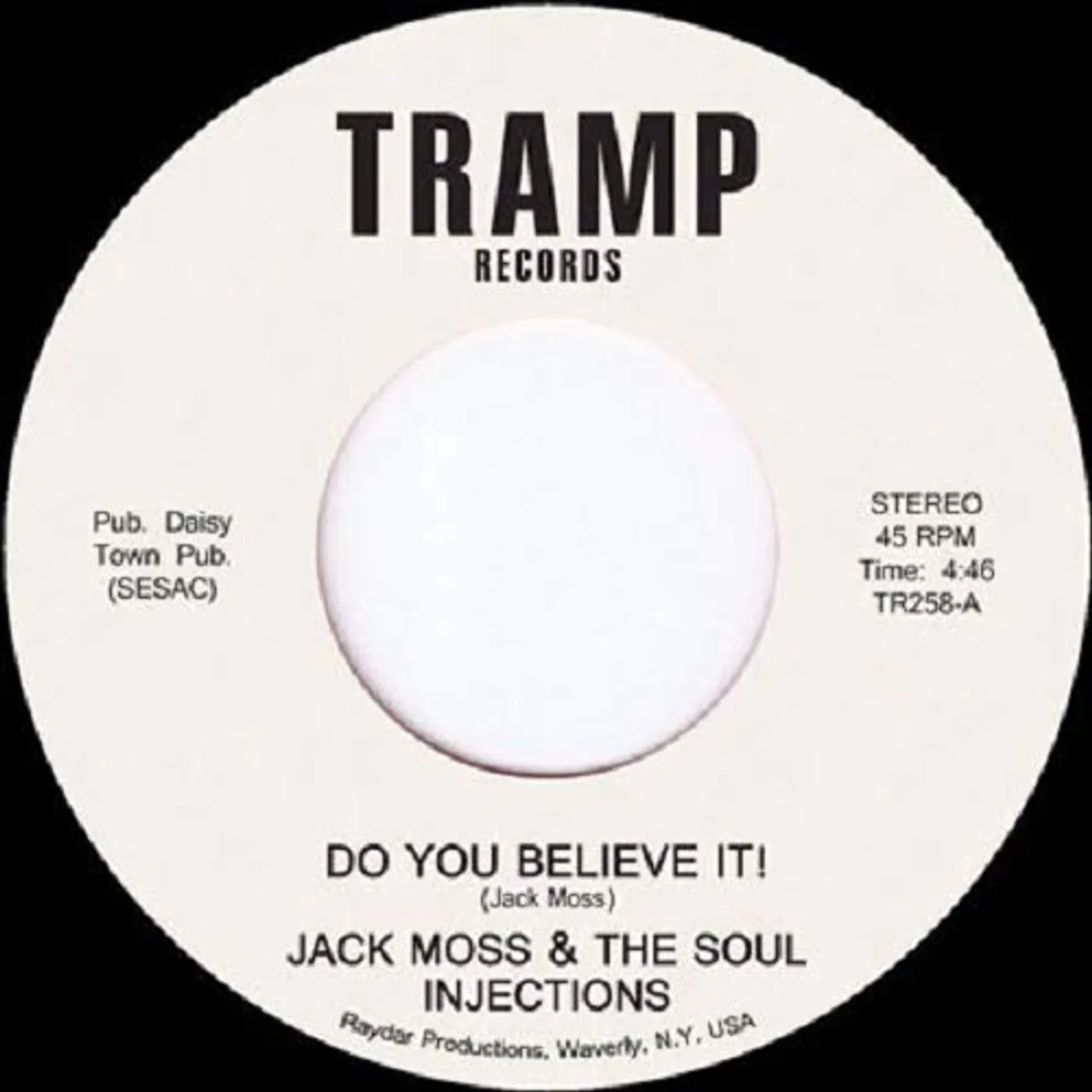 Jack Moss & The Soul Injections DO YOU BELIEVE IT Vinyl Record