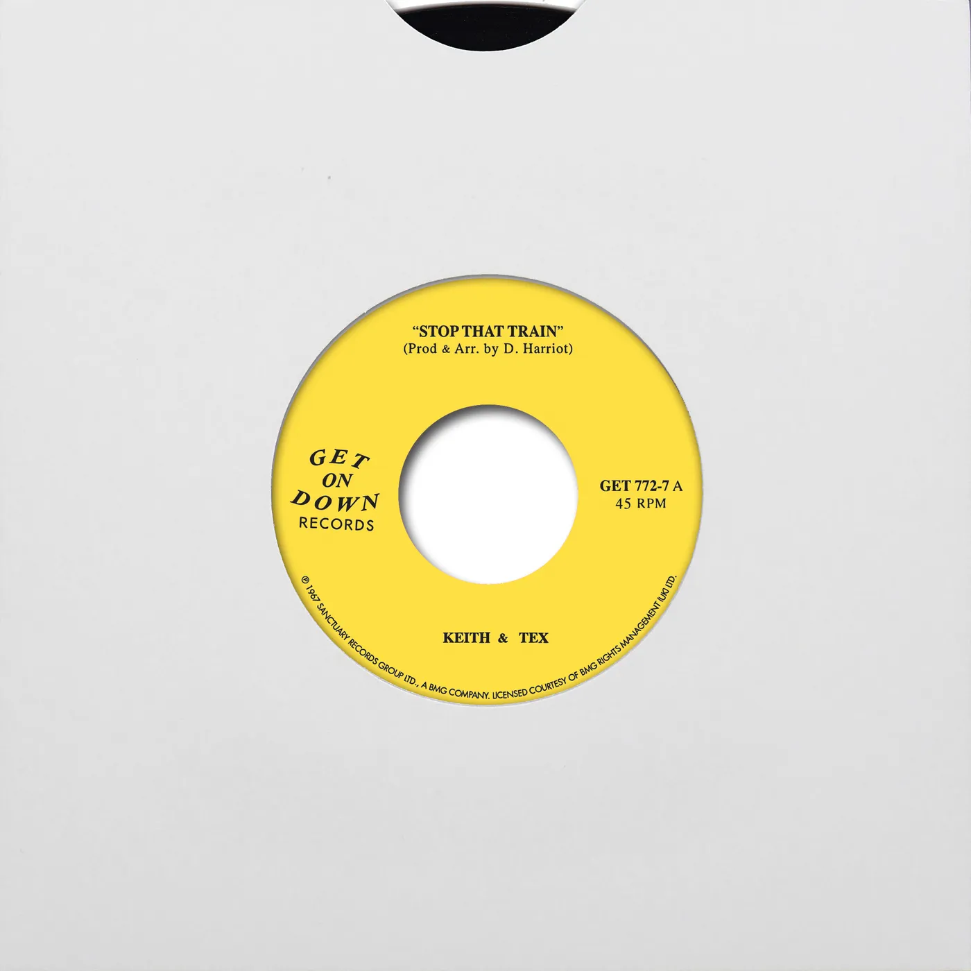 Keith & Tex STOP THAT TRAIN / LEAVING ON THAT TRAIN Vinyl Record