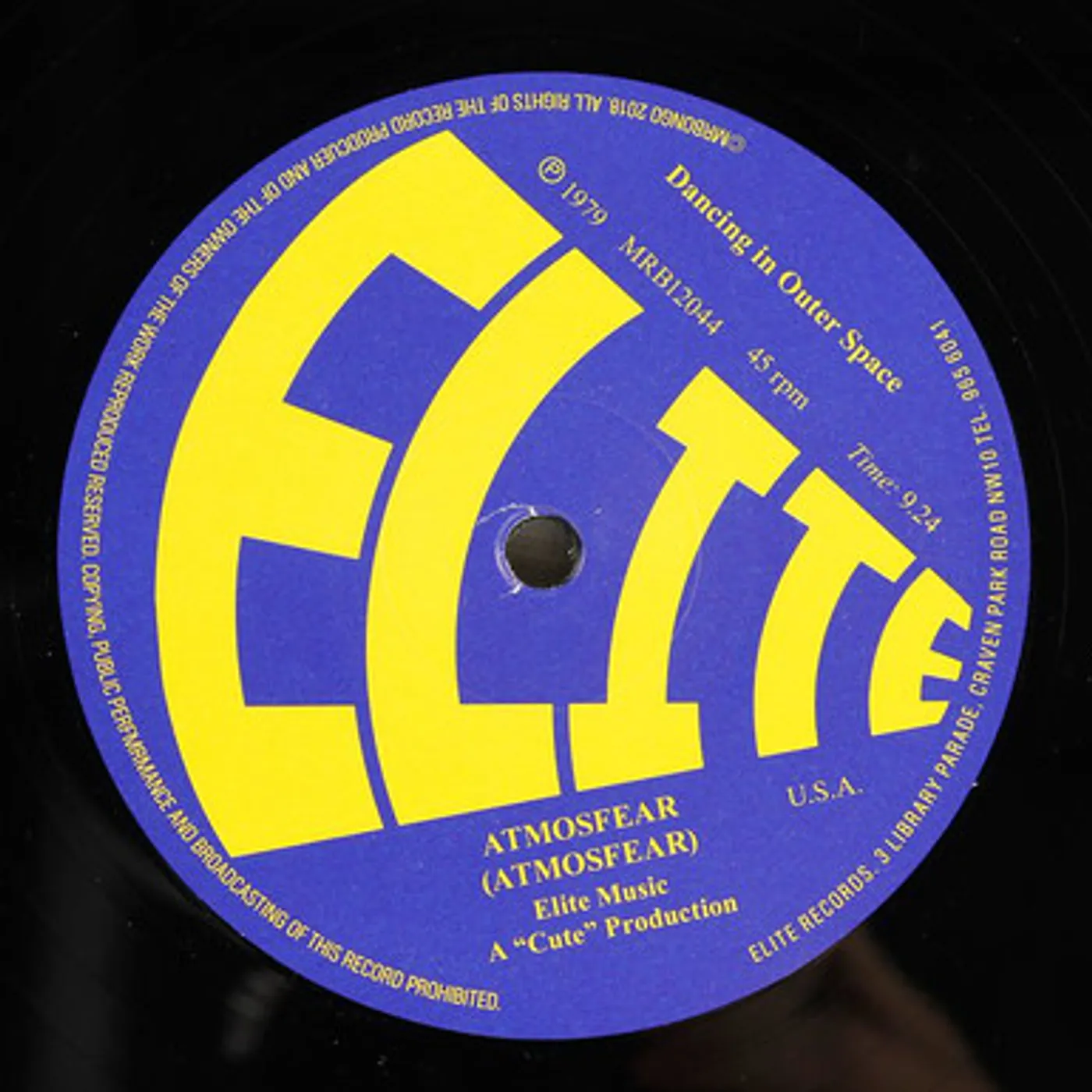 Atmosfear DANCING IN OUTER SPACE / OUTER SPACE Vinyl Record