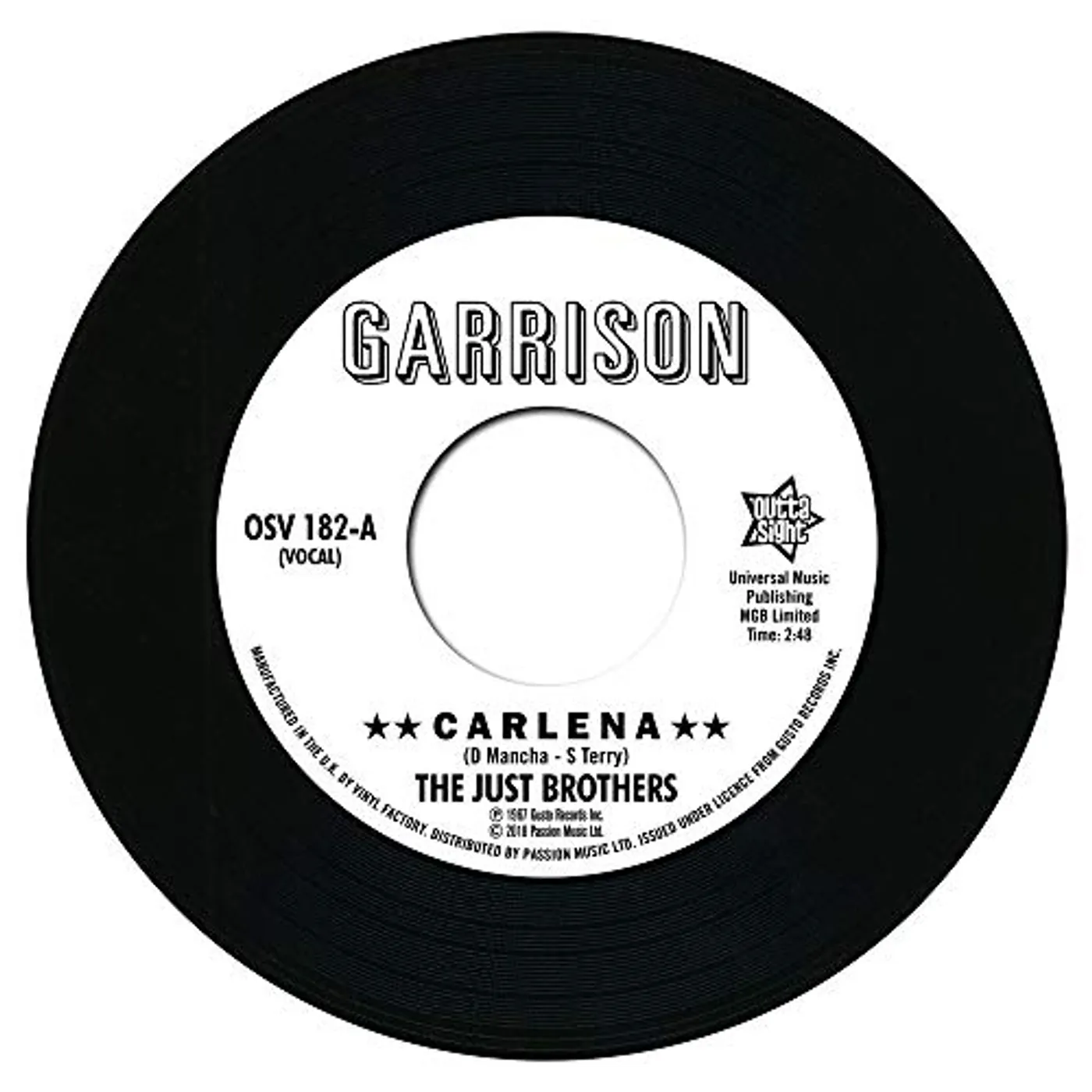 Just Brothers CARLENA / LET'S GET BACK TOGETHER Vinyl Record