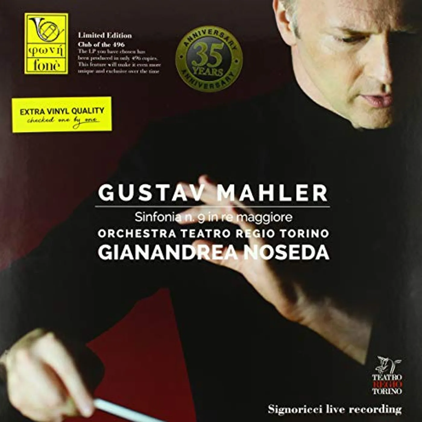 Mahler / Gianandrea Noseda MAHLER: SINFONIA 9 IN RE MAGGIORE Vinyl Record