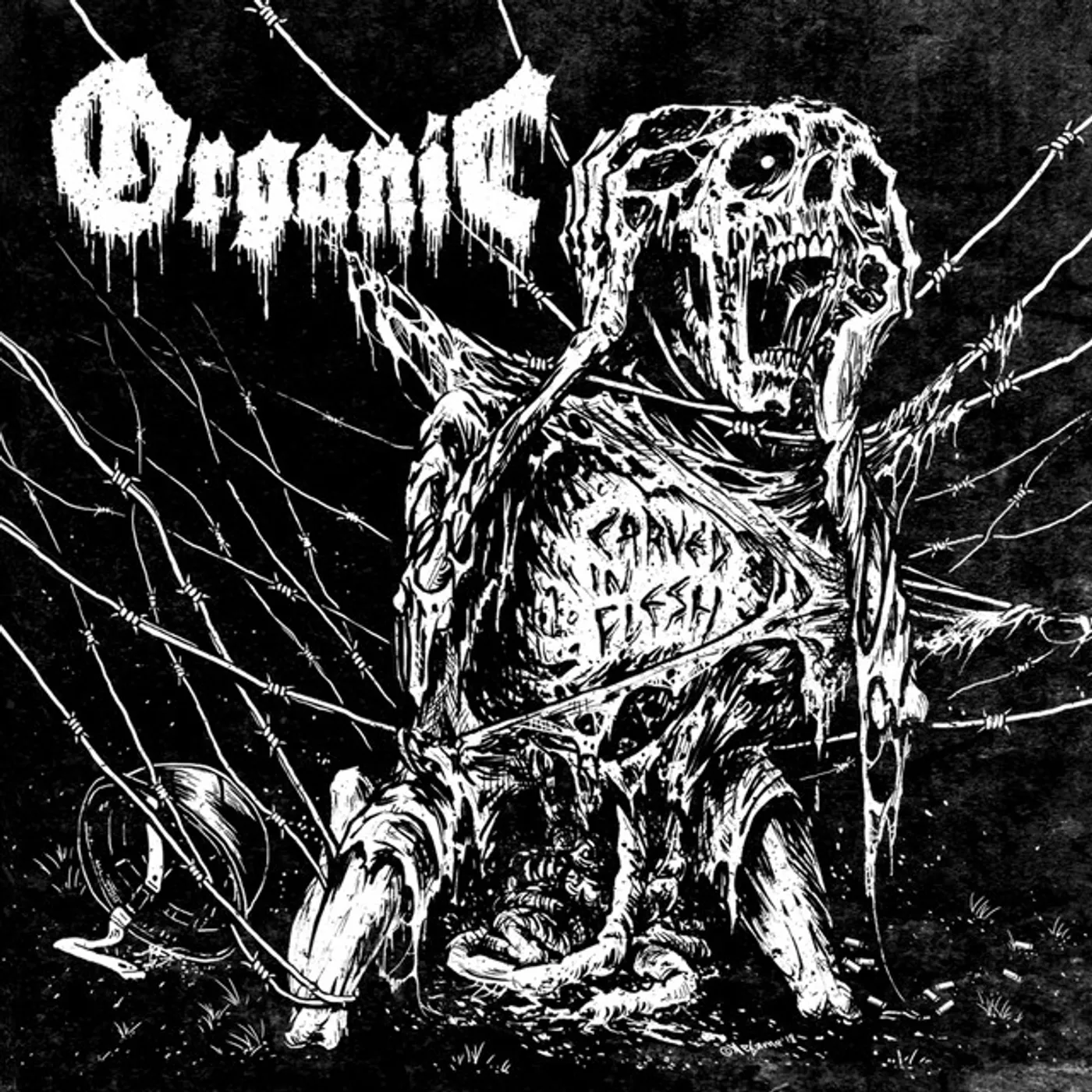 Organic Carved in Flesh Vinyl Record