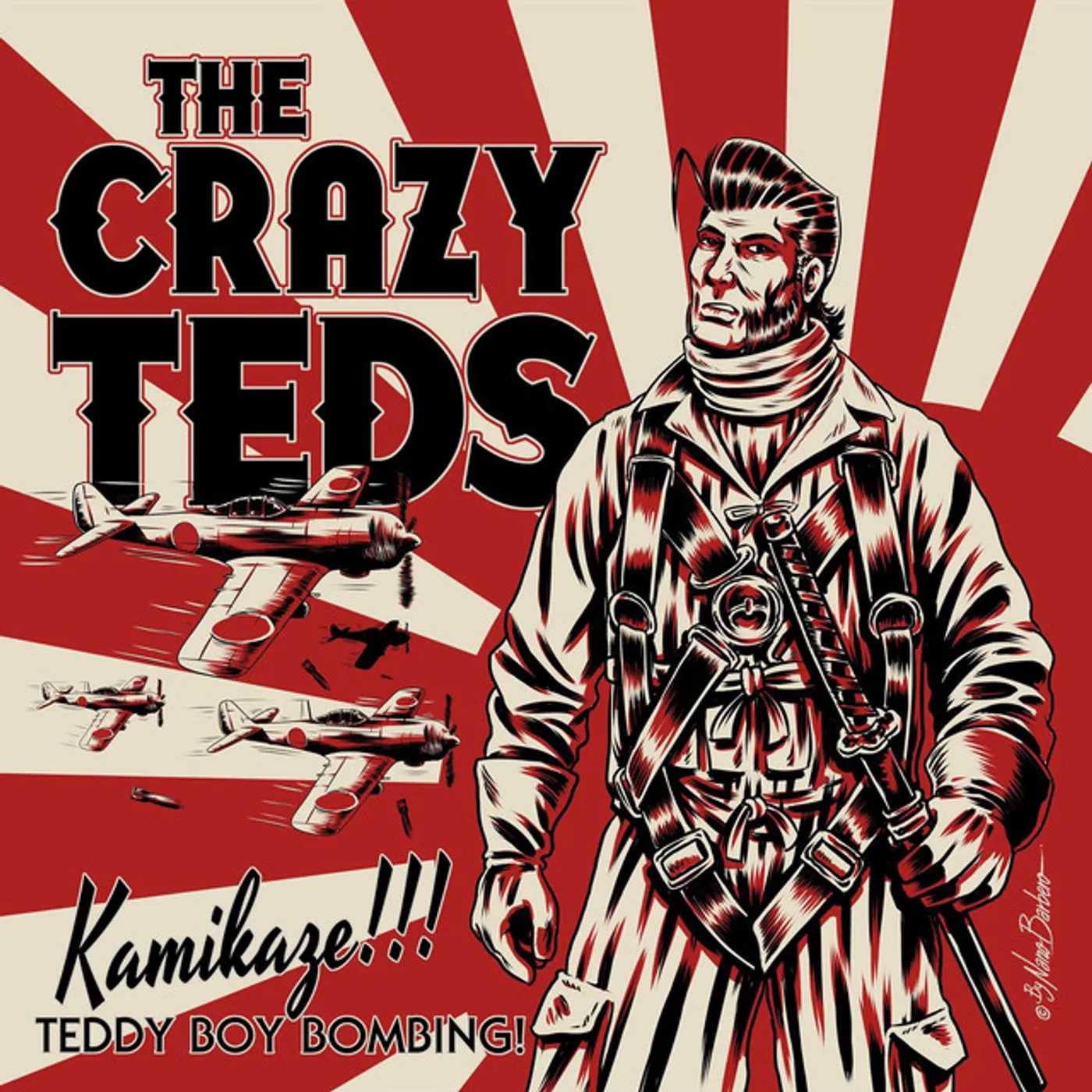 The Crazy Teds KAMIKAZE TEDDY BOY BOMBING Vinyl Record