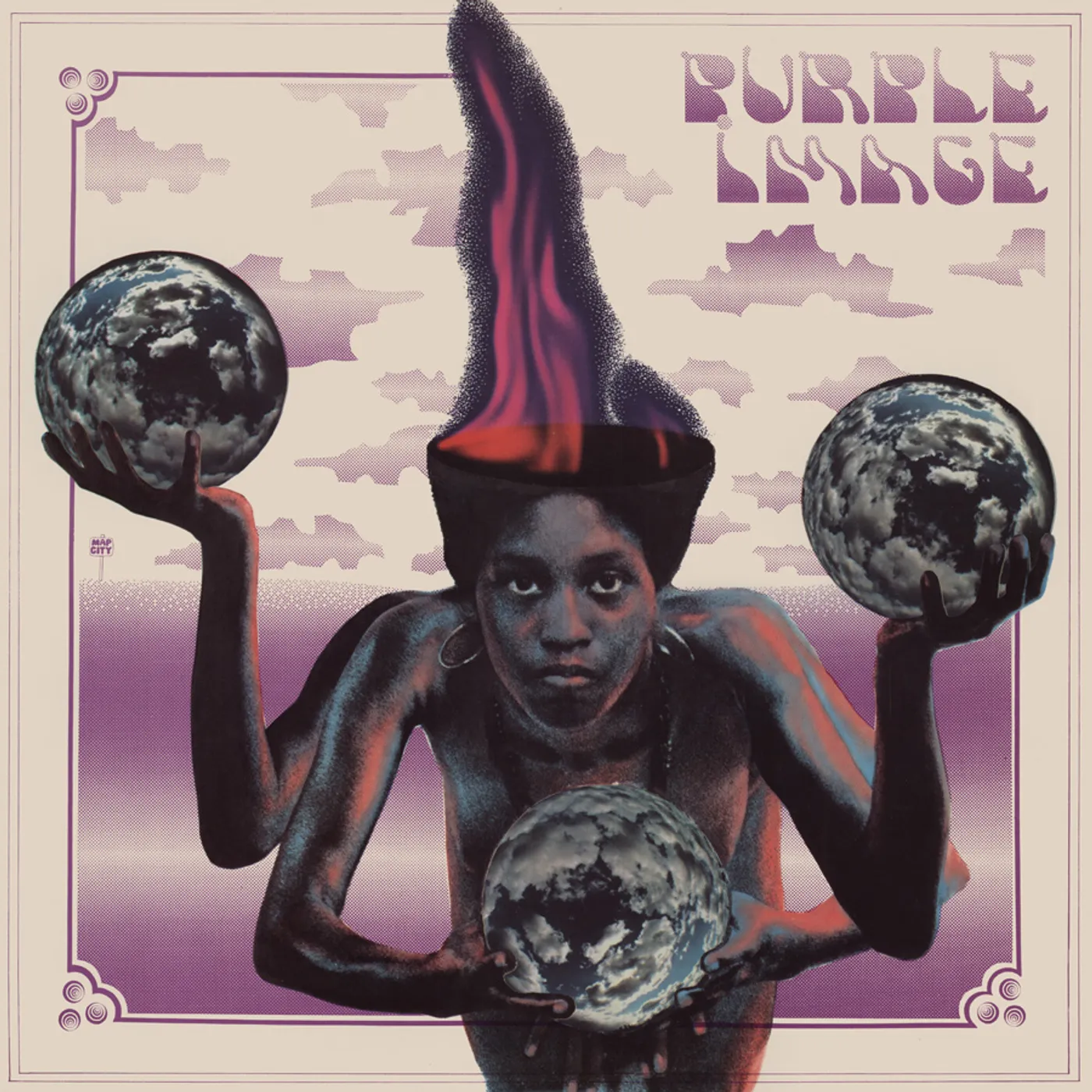 Purple/Image Vinyl Record