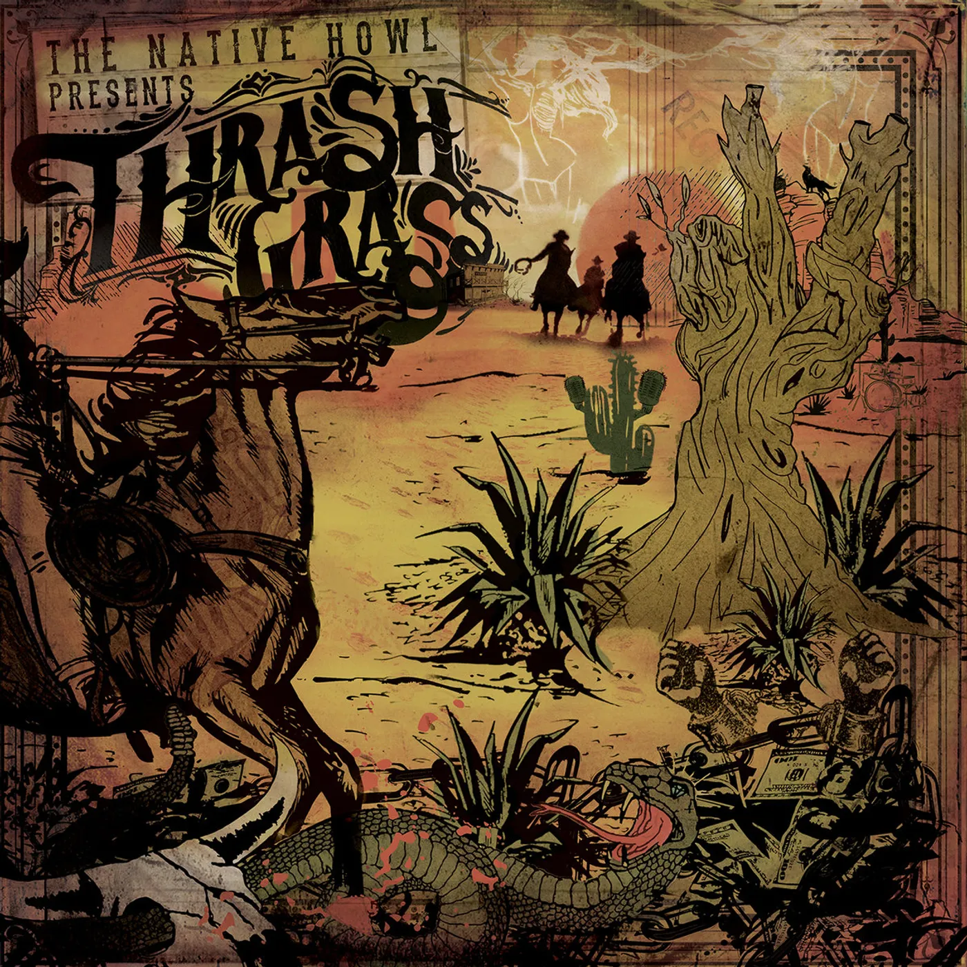The Native Howl Thrash Grass Vinyl Record