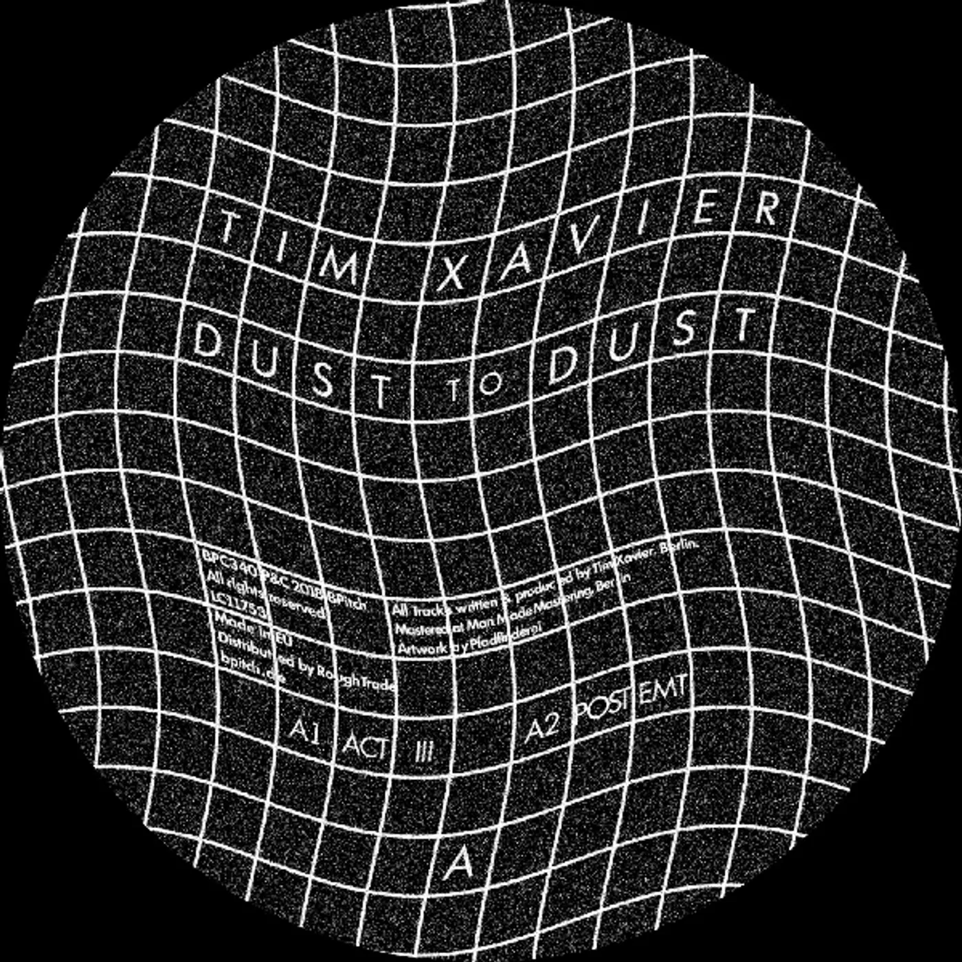 Tim Xavier Dust to Dust Vinyl Record