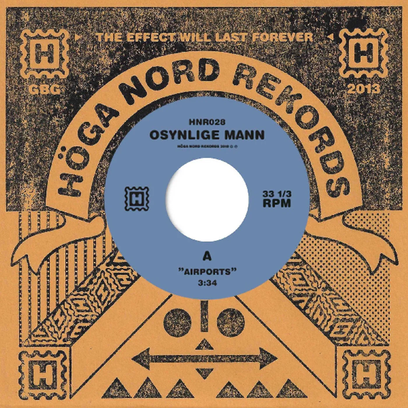 Osynlige Mann Airports / Exodus Vinyl Record
