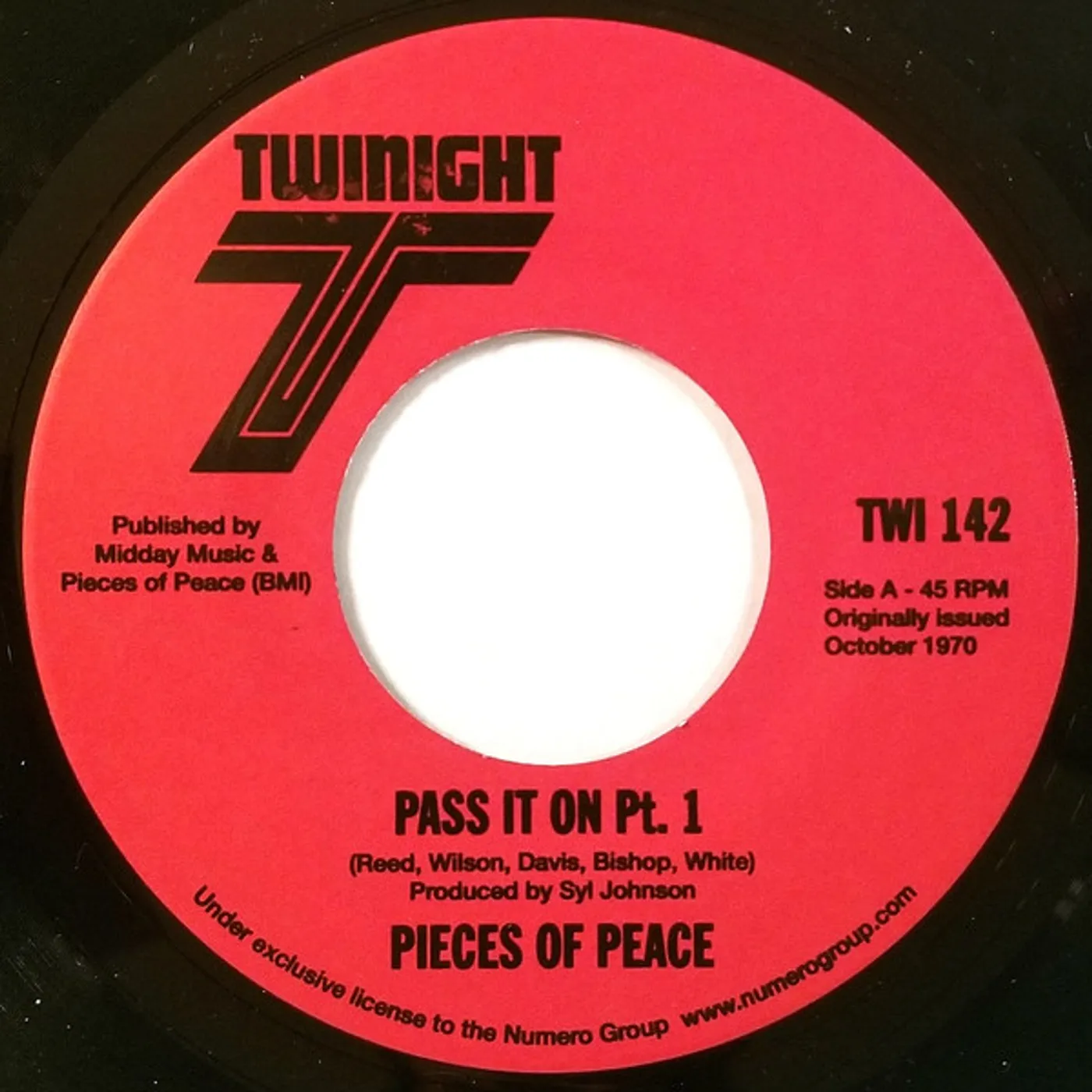 Pieces of Peace PASS IT ON PT 1/PT 2 Vinyl Record