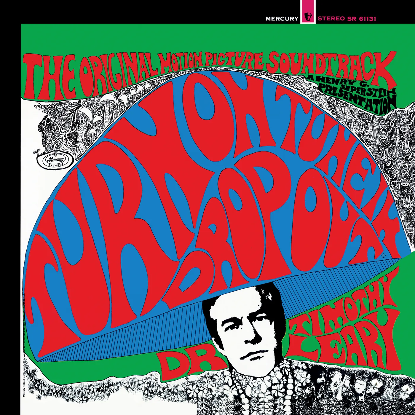 Timothy Leary TURN ON, TUNE IN, DROP OUT (ORIGINAL MOTION) Vinyl Record