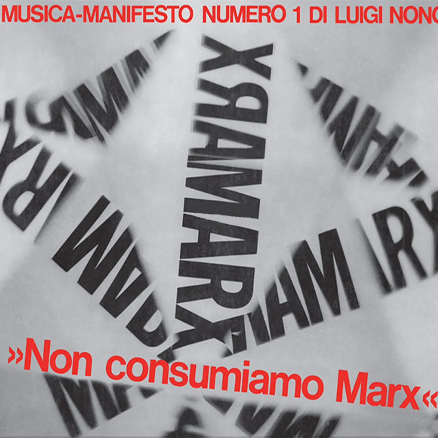 Luigi Nono MUSICA MANIFESTO N 1 Vinyl Record