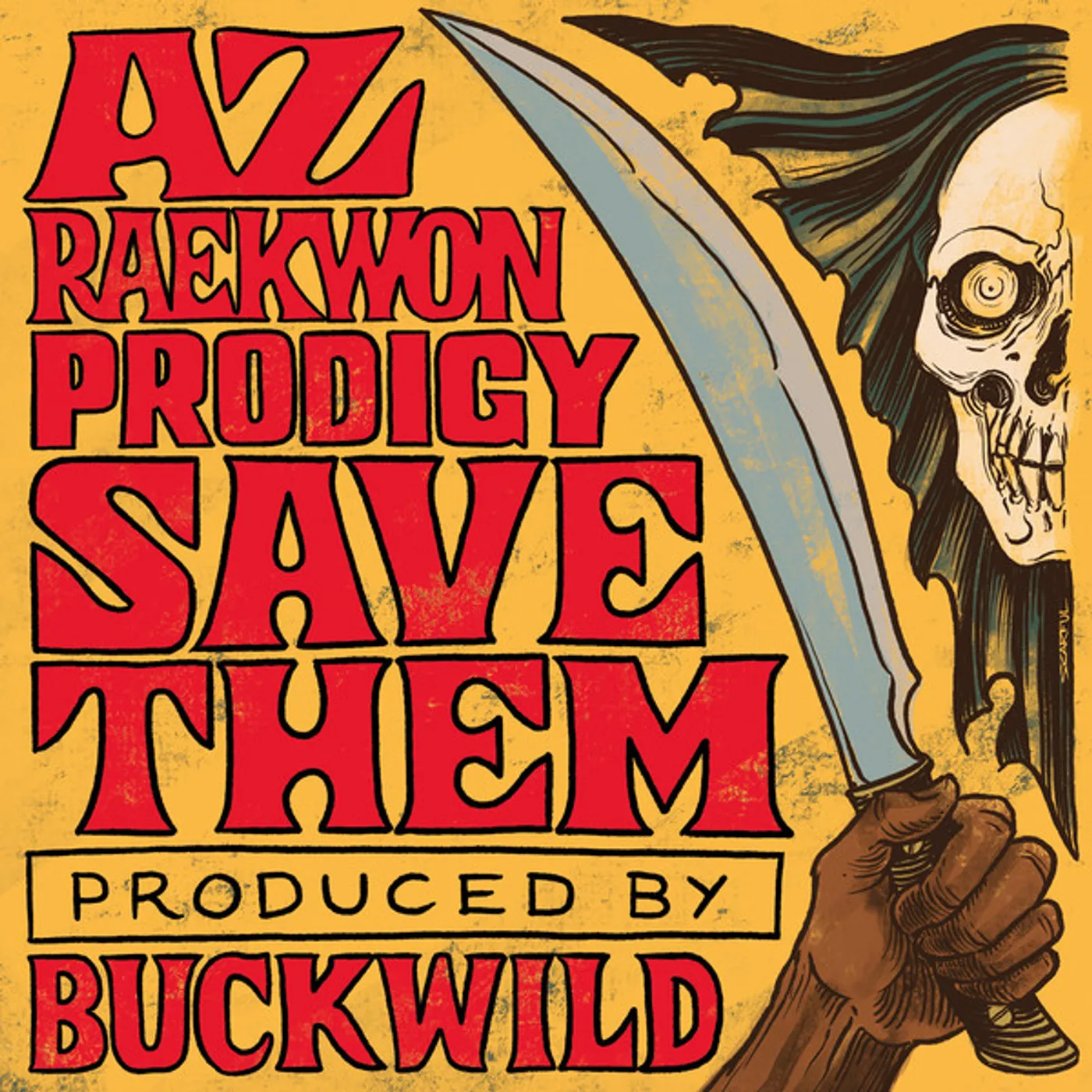 Az / Raekwon / Prodigy / Buckwild SAVE THEM / INSTRUMENTAL Vinyl Record