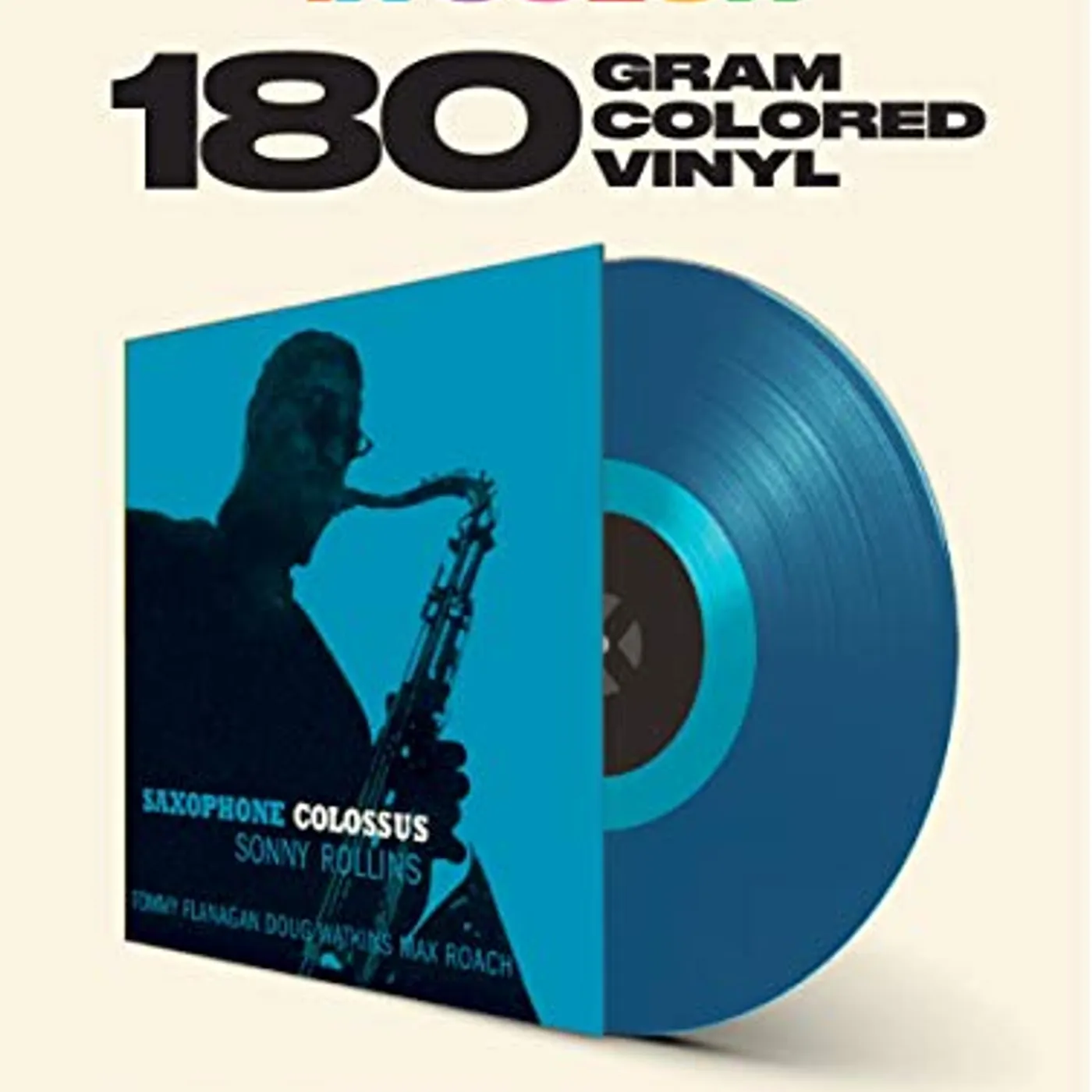 Sonny Rollins Saxophone Colossus Blue Vinyl Record - 180 Gram Pressing, Spain Release
