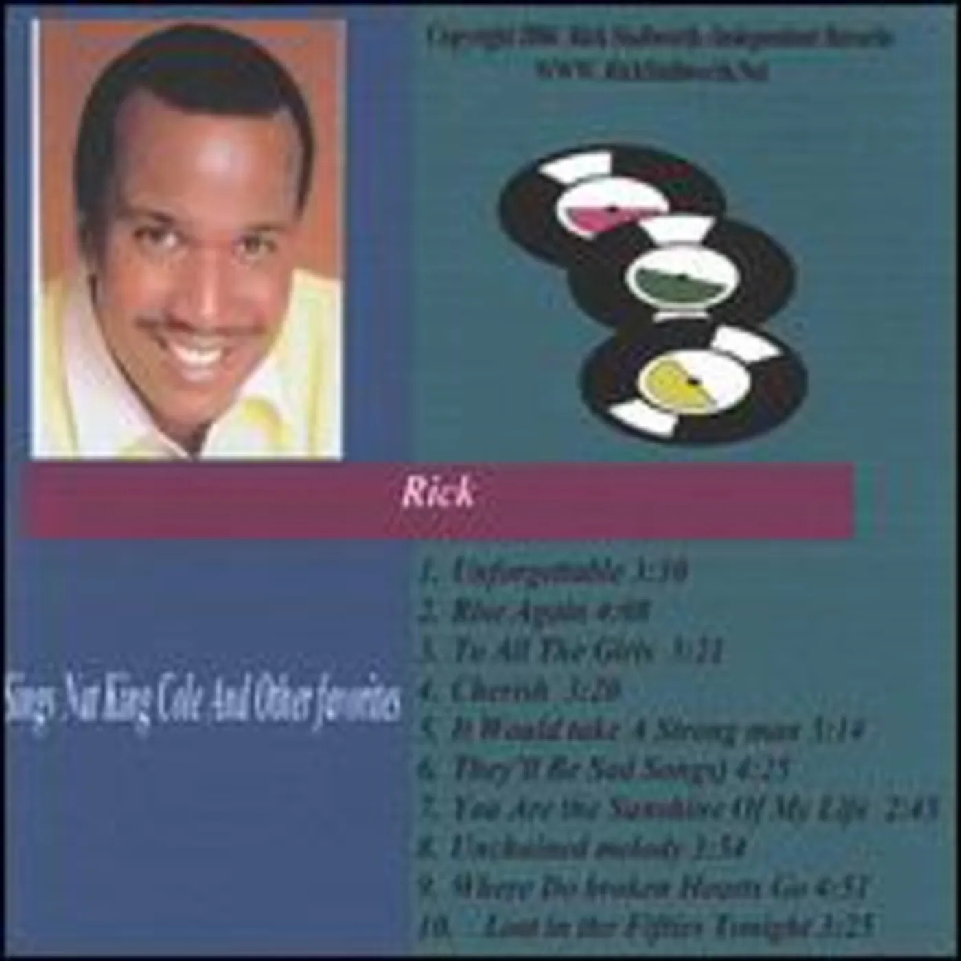 Rick SINGS NAT KING COLE & OTHER FAVORITES CD