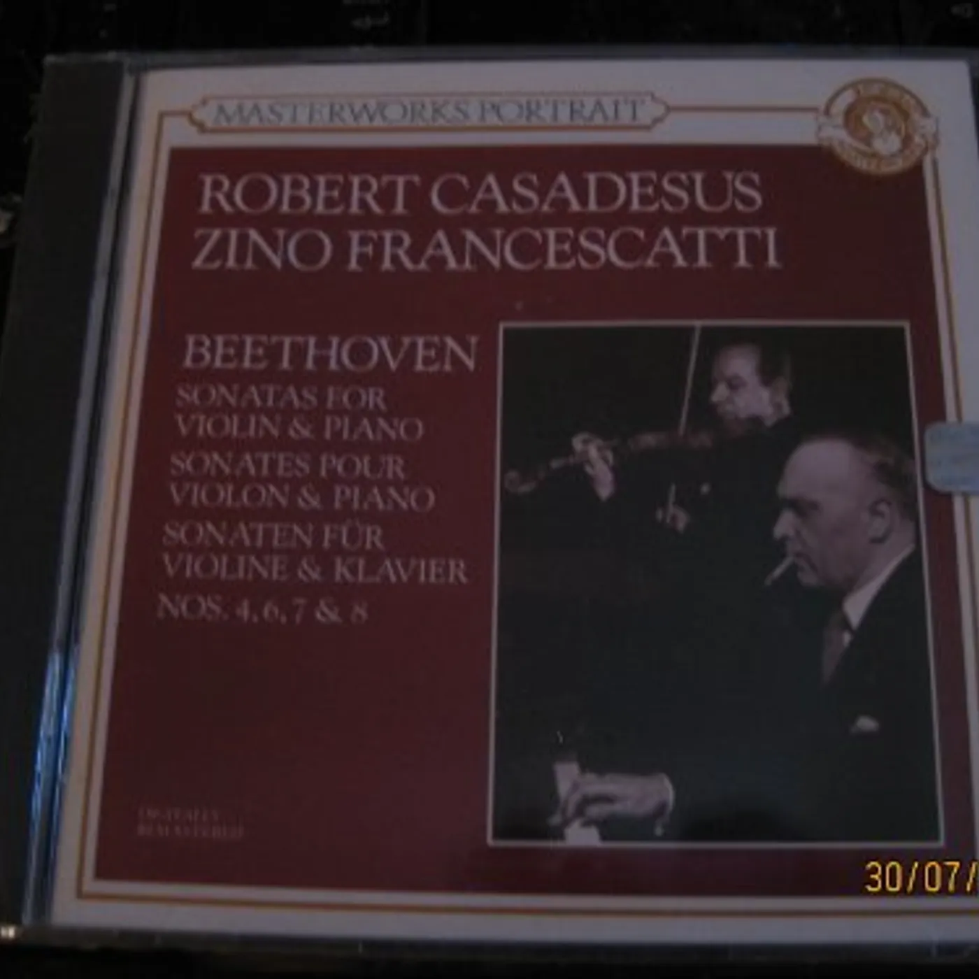Beethoven / Francescatti / Casadesus VIOLIN SONATAS CD