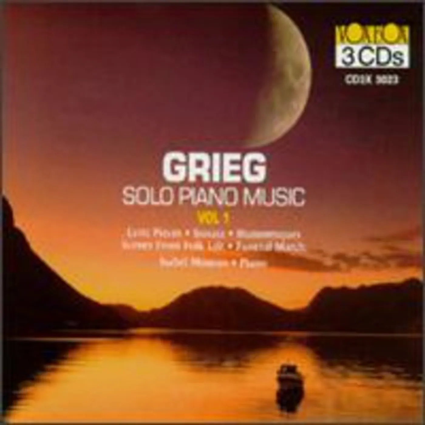 Edvard Grieg SOLO PIANO MUSIC 1 CD
