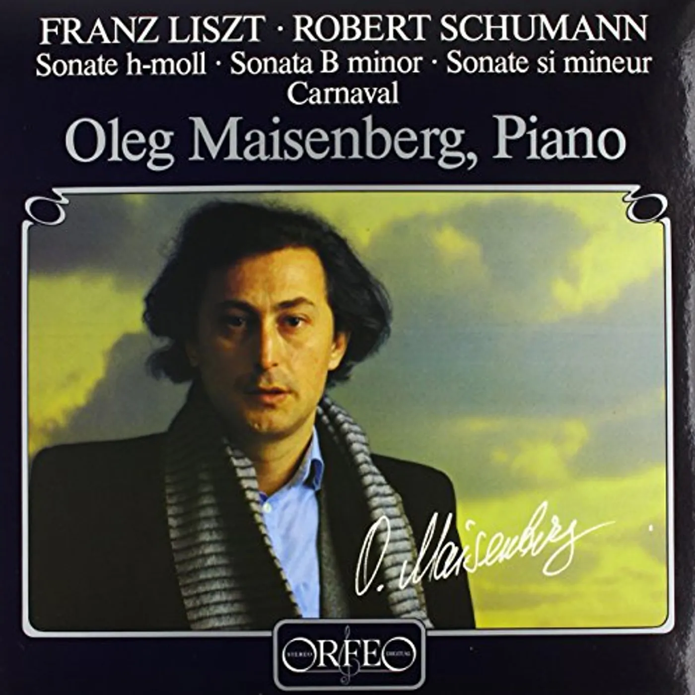 Schumann / Maisenberg PIANO SONATA / CARNAVAL Vinyl Record