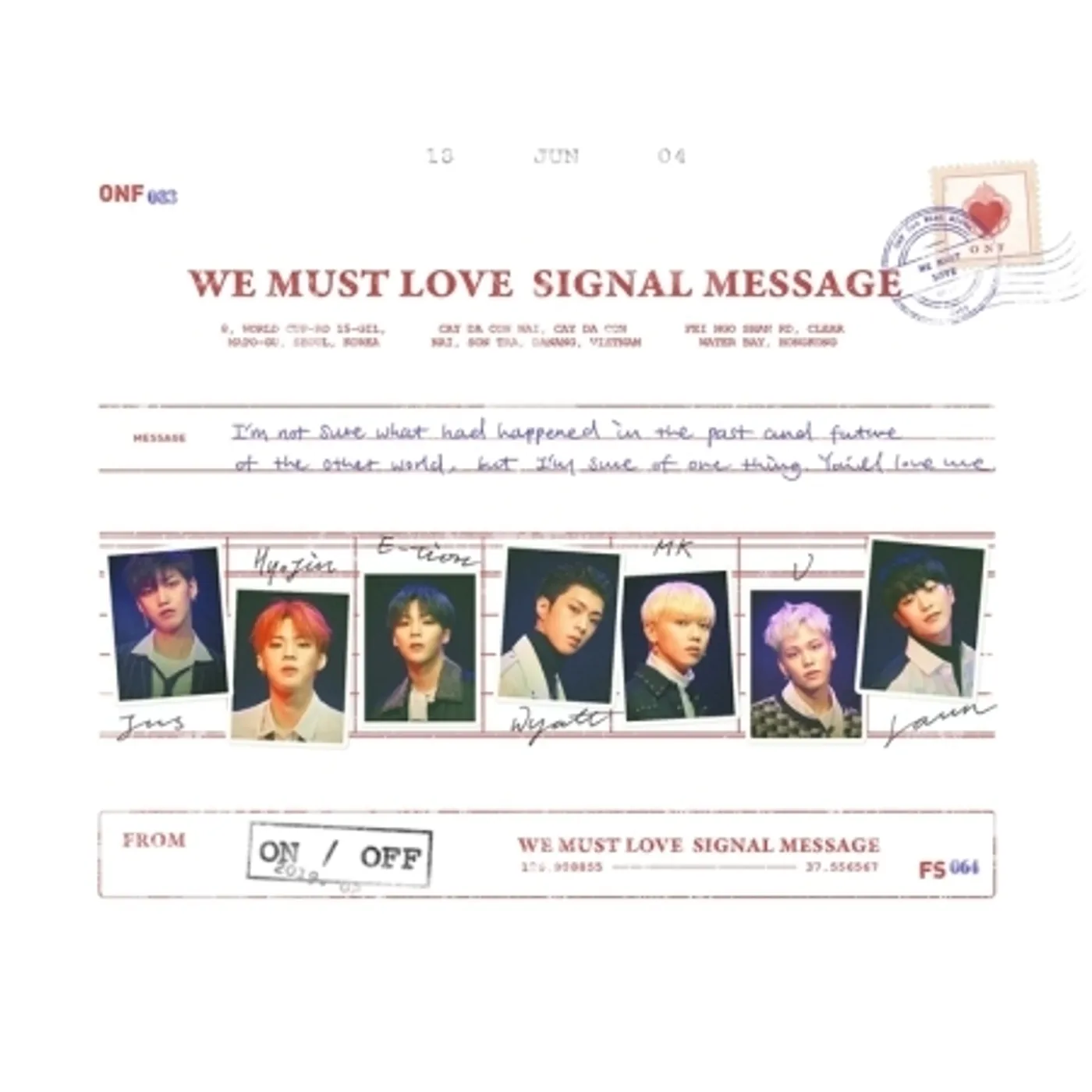 ONF WE MUST LOVE CD