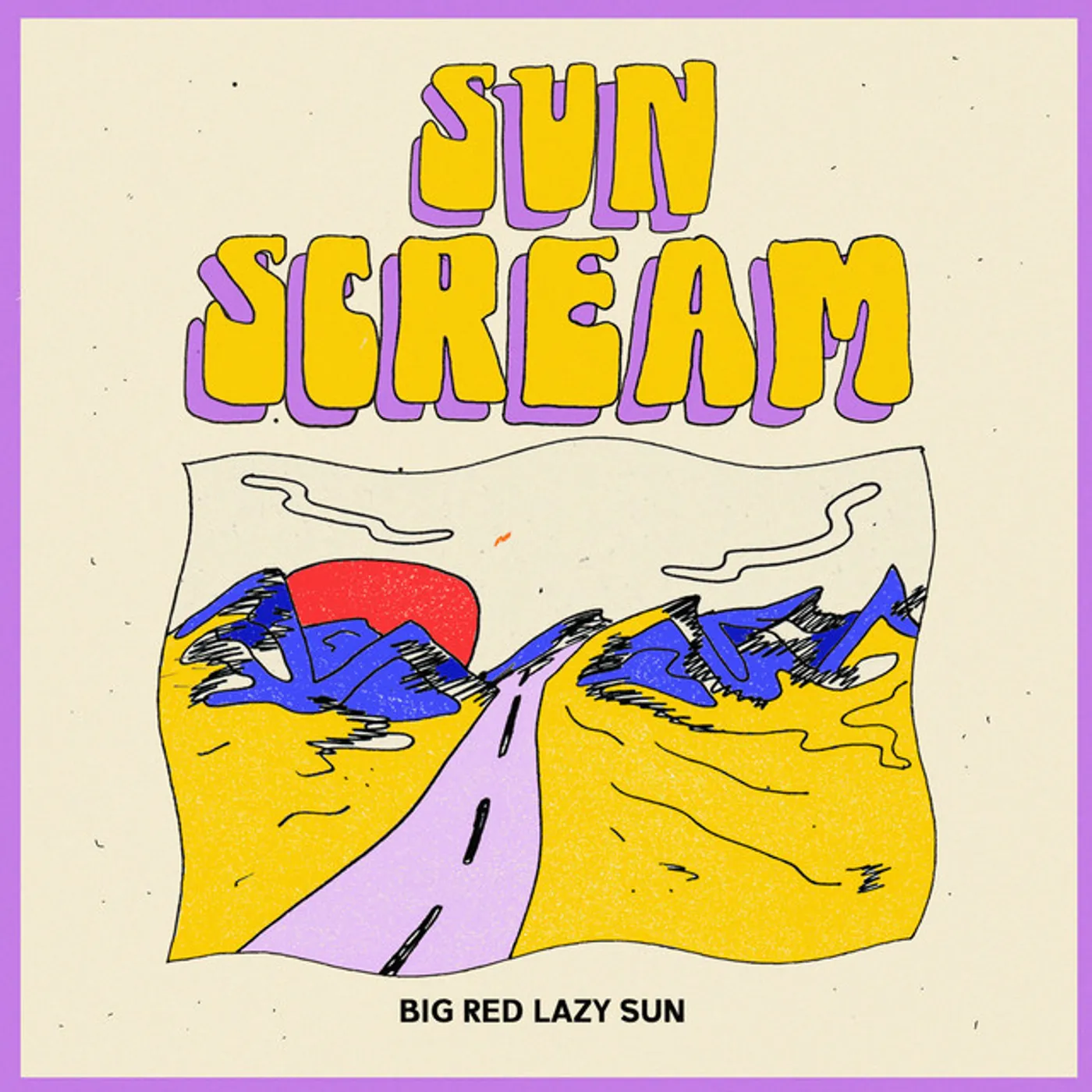 Sun Scream Big Red Lazy Sun Vinyl Record