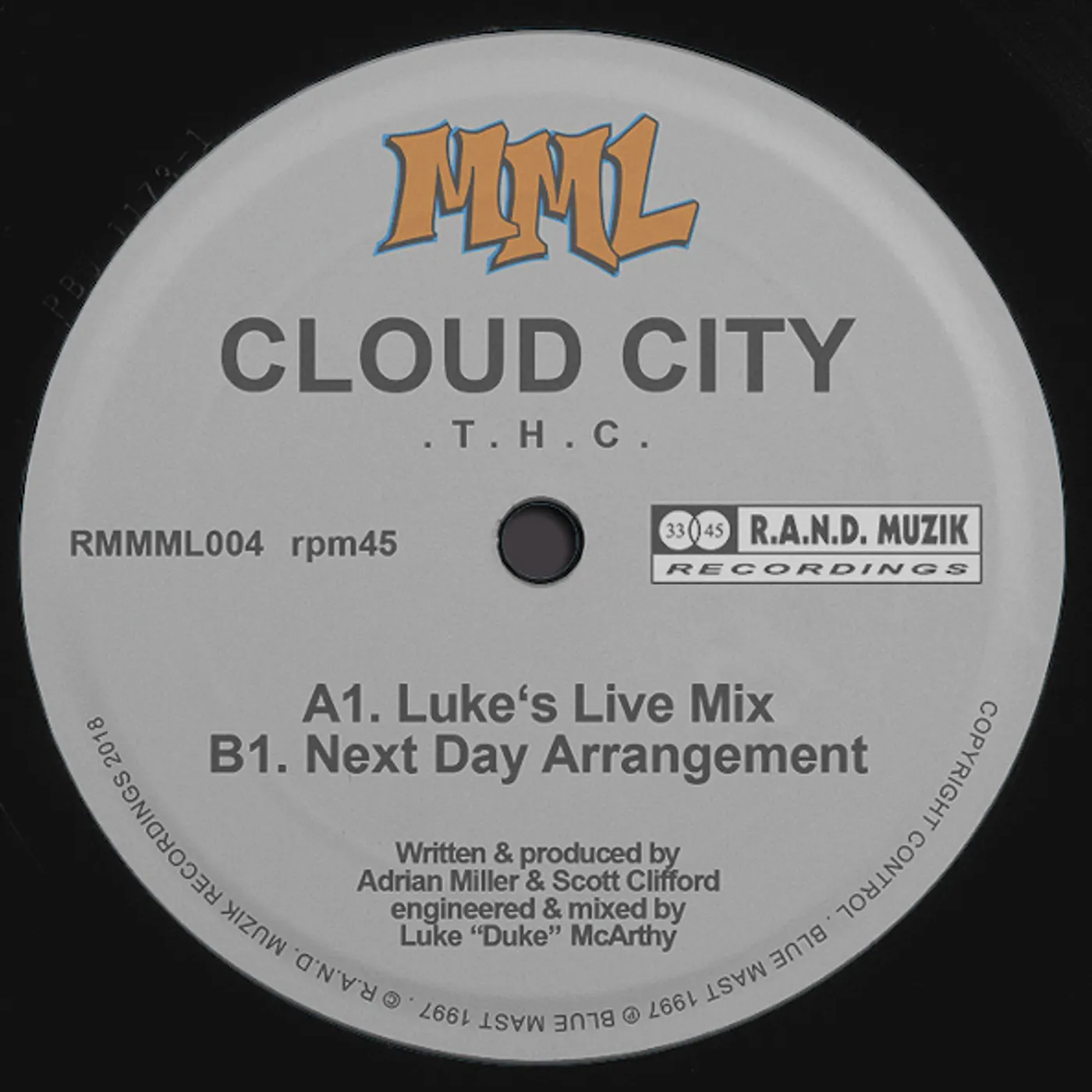 Cloud City THC Vinyl Record