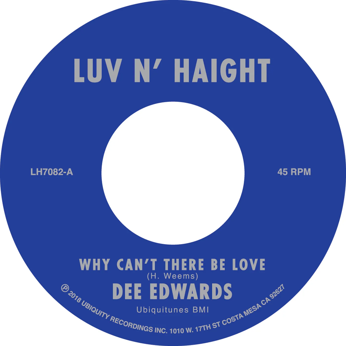 Dee Edwards WHY CAN'T THERE BE LOVE / I CAN DEAL WITH THAT Vinyl Record