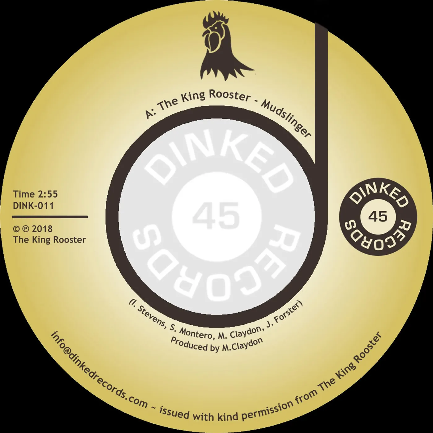 King Rooster MUDSLINGER / AIN'T SELLIN' CHICKEN Vinyl Record