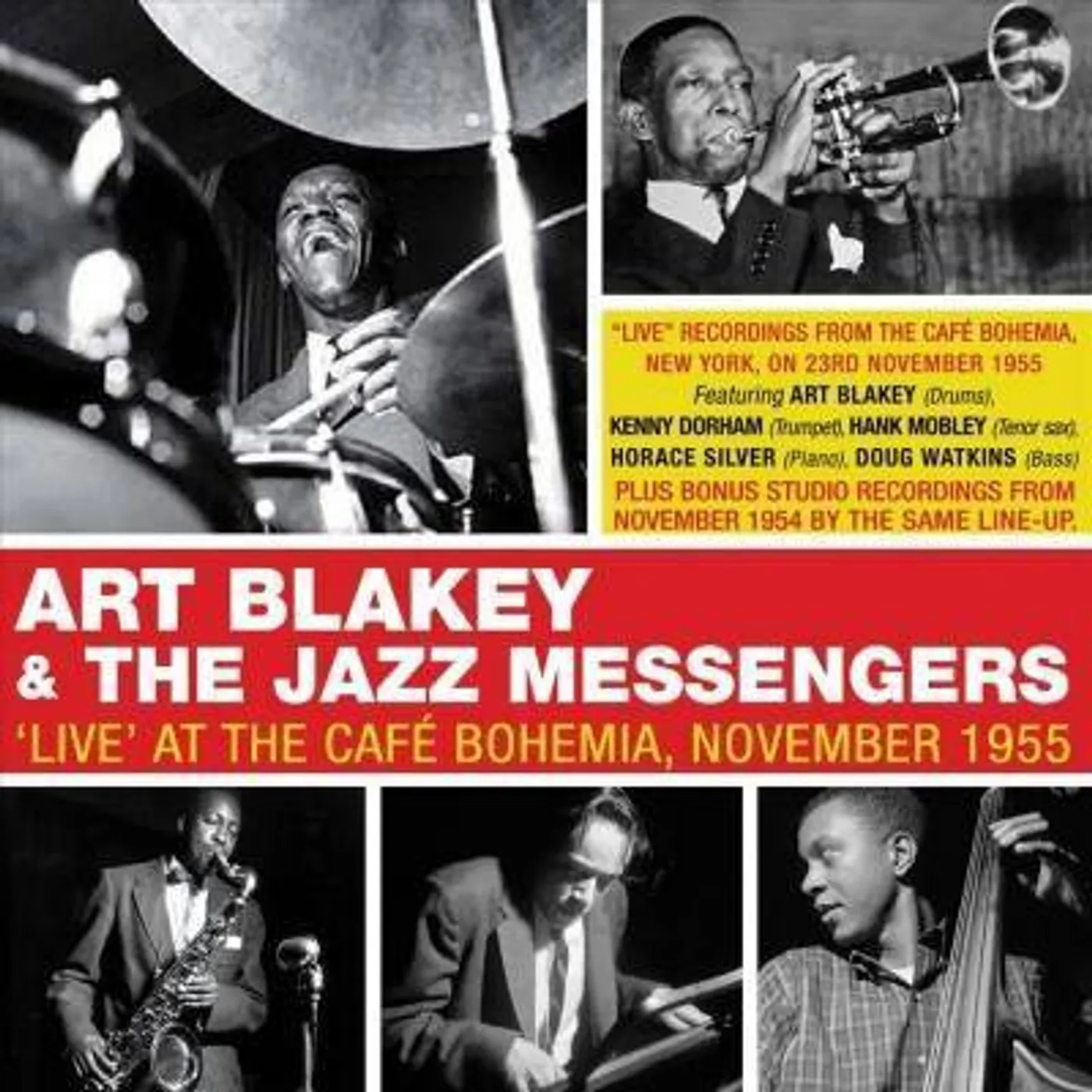 Art Blakey & The Jazz Messengers LIVE AT THE CAFE BOHEMIA NOVEMBER 1955 CD