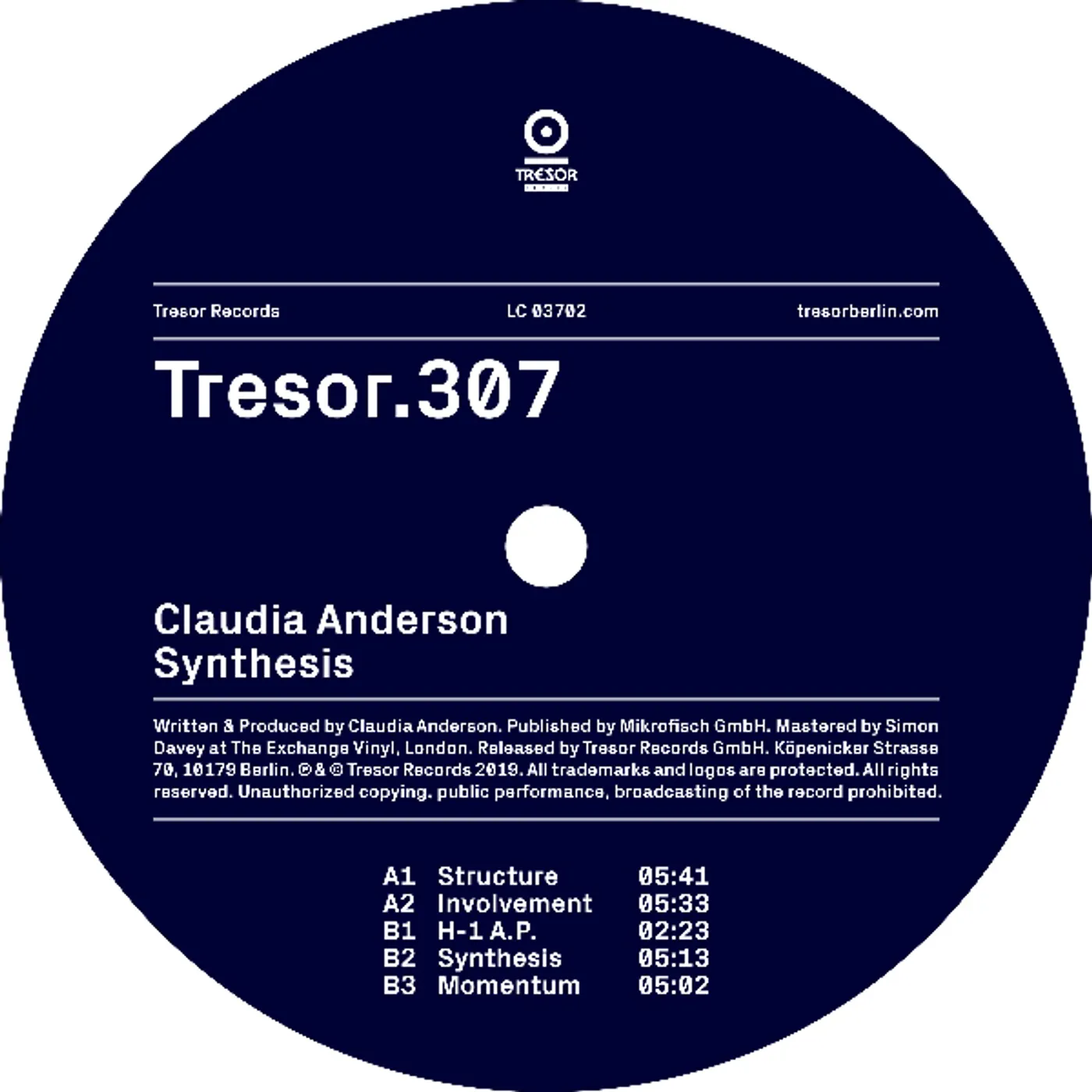 Claudia Anderson Synthesis Vinyl Record