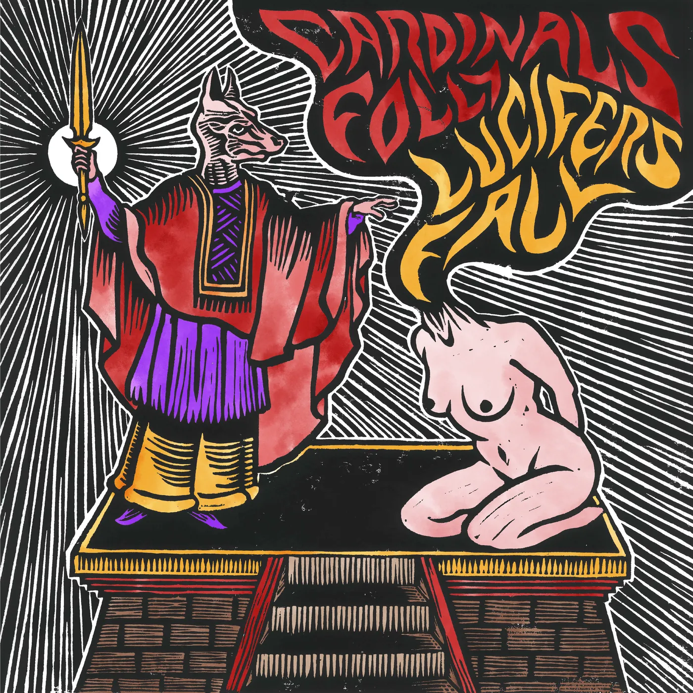 Cardinals Folly & Lucifer'S Fal SPLIT Vinyl Record