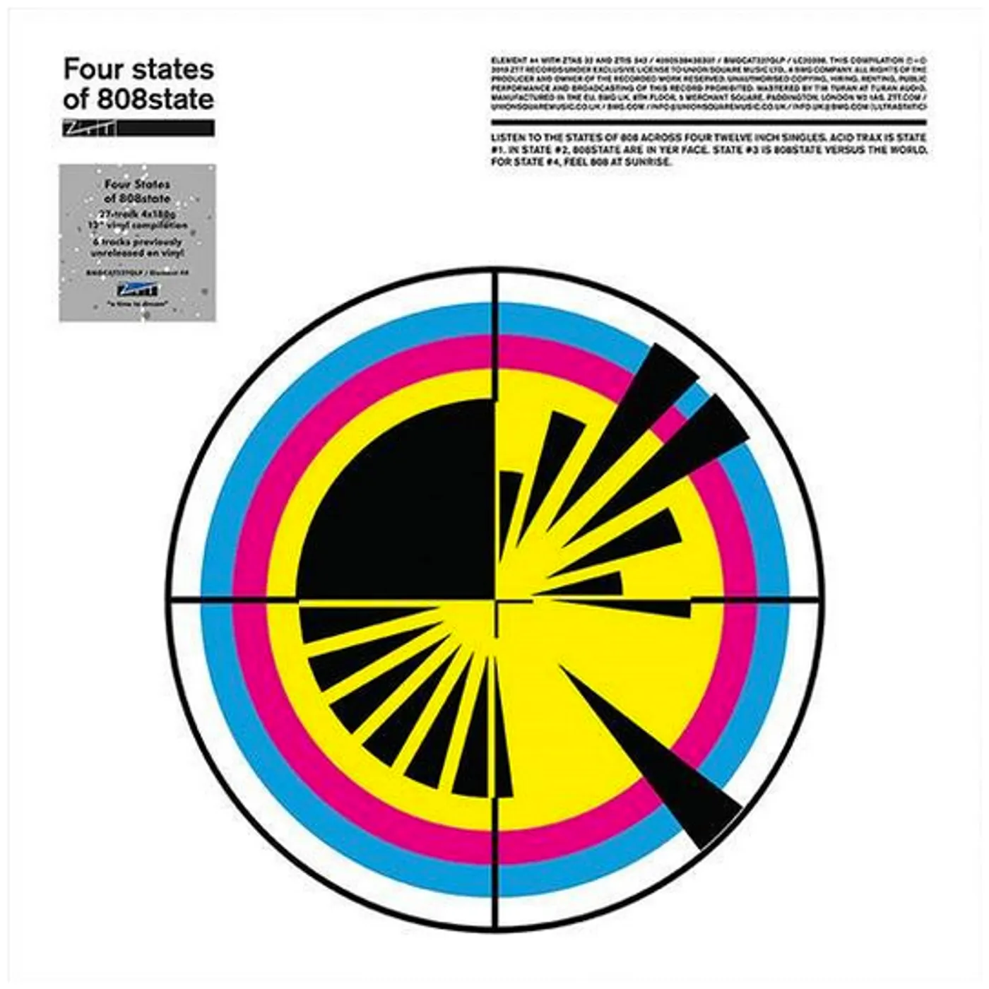808 State FOUR STATES OF 808 Vinyl Record