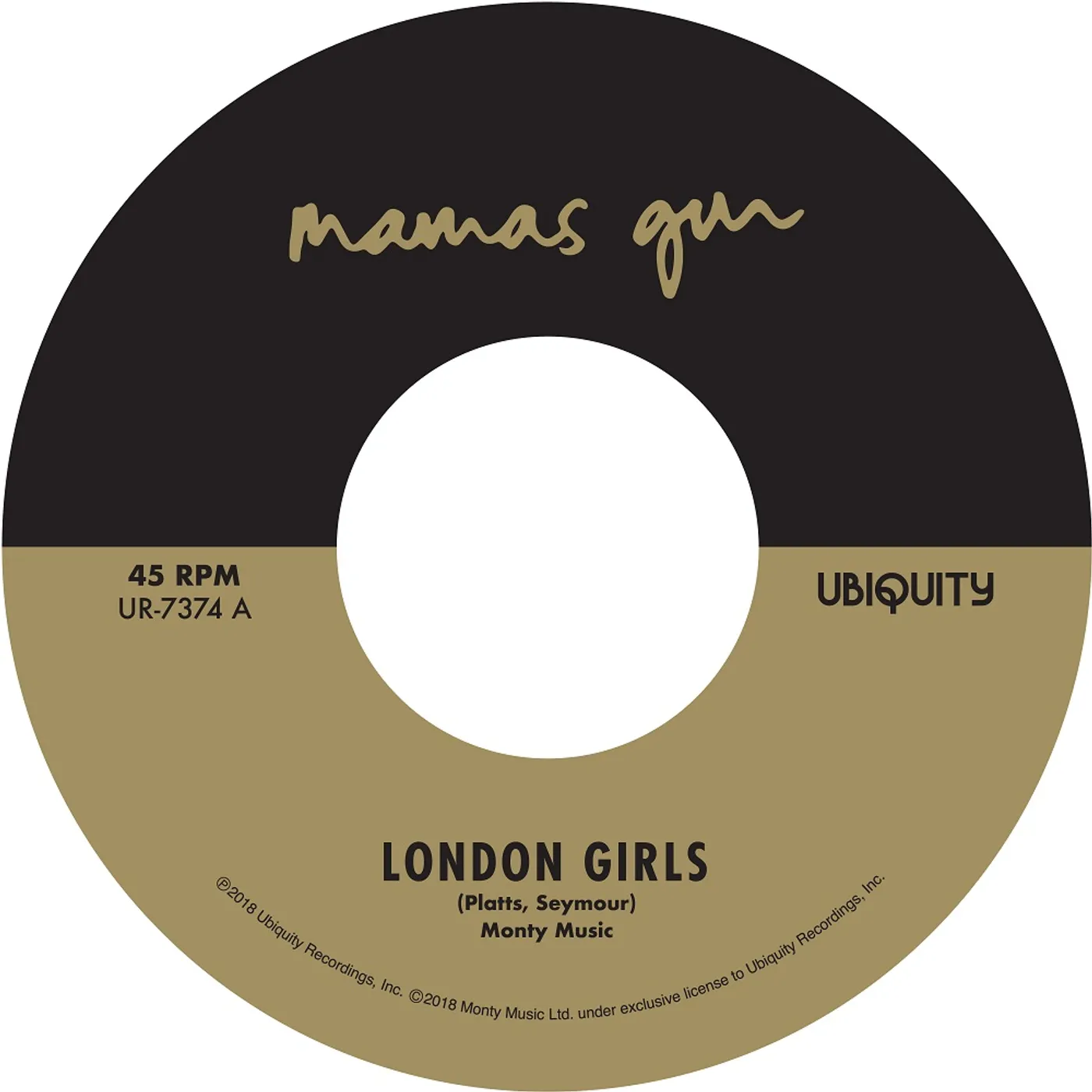 Mama’s Gun LONDON GIRLS / DIAMOND IN THE BELL JAR Vinyl Record