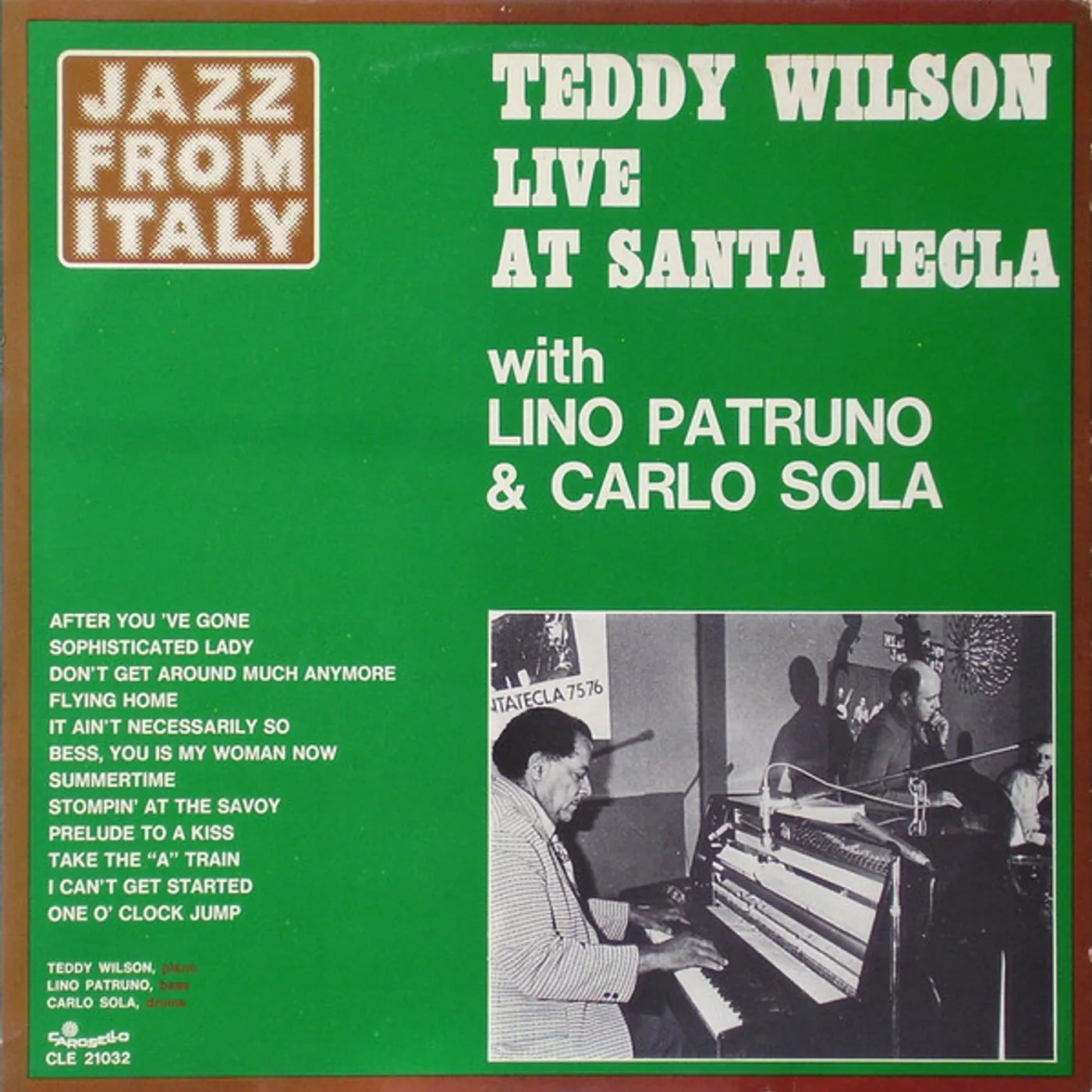 Teddy Wilson LIVE AT SANTA TECLA Vinyl Record