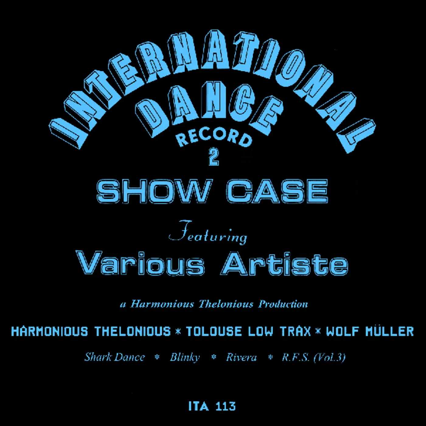 Harmonious Thelonious INTERNATIONAL DANCE RECORD 2 Vinyl Record