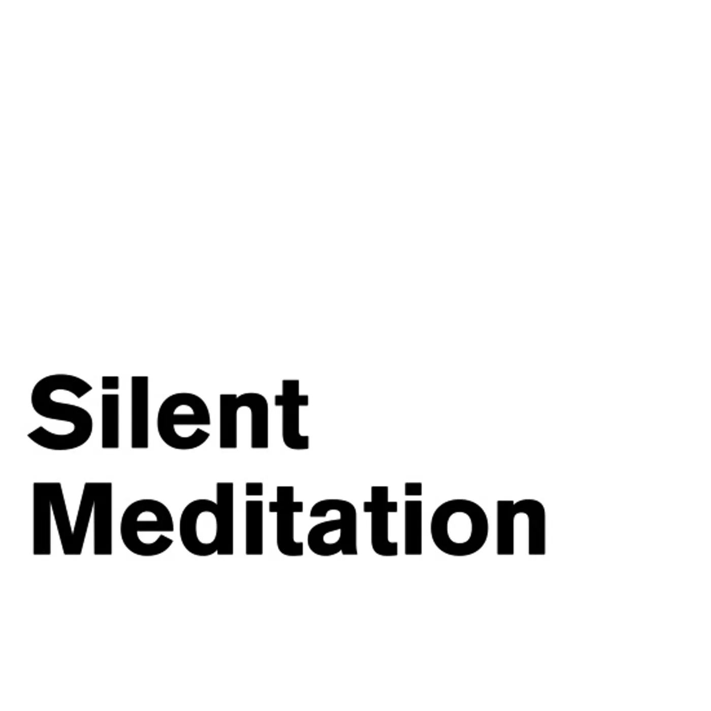 Silence SILENT MEDITATIONS Vinyl Record