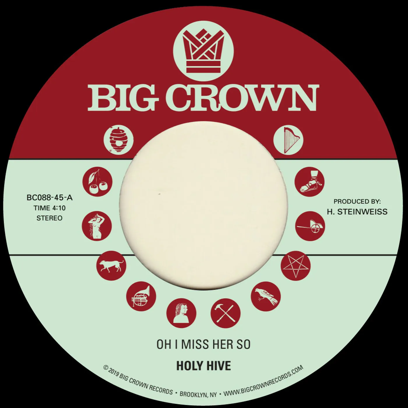 Holy Hive OH I MISS HER SO / IF I COULD SEE HER NOW Vinyl Record
