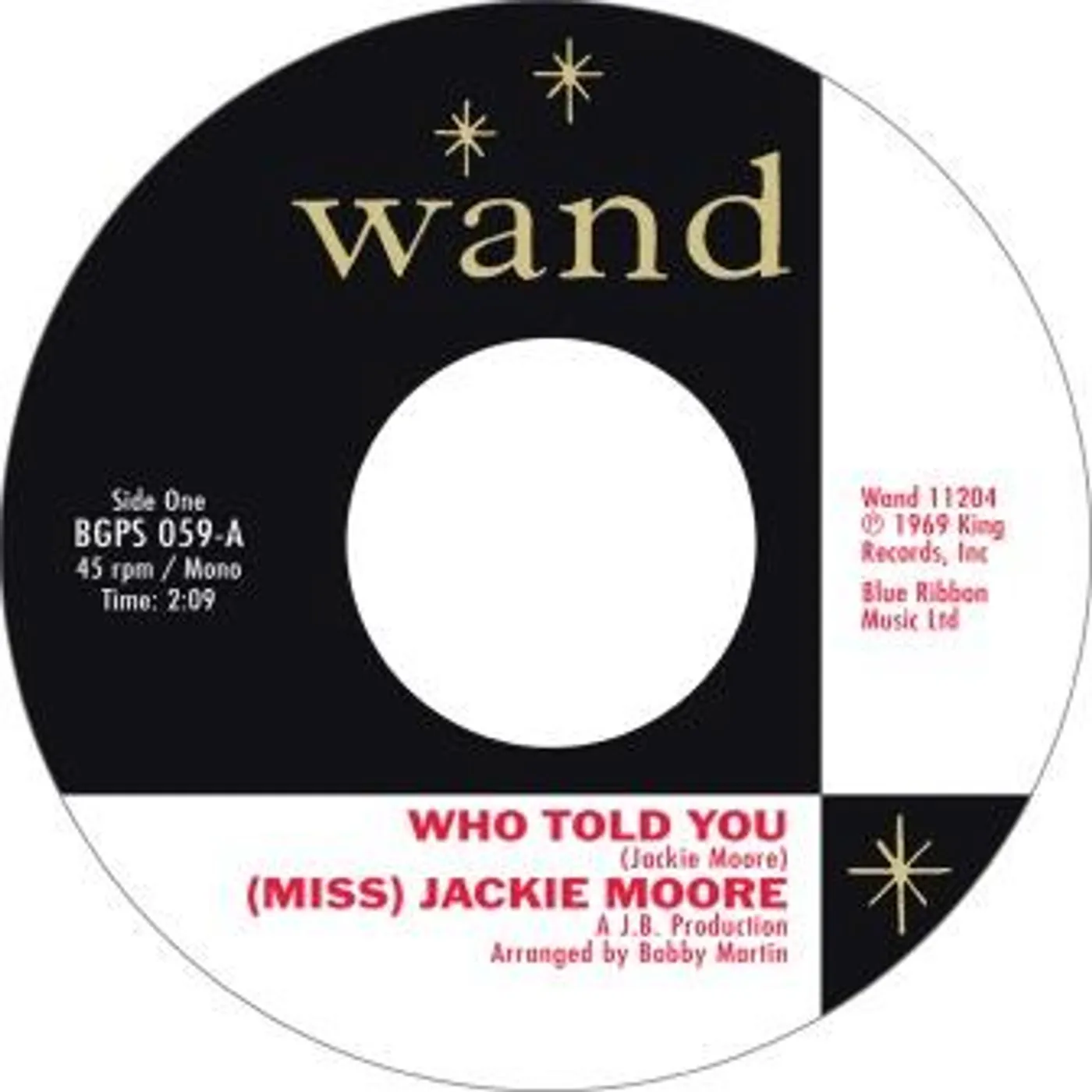 Jackie Moore WHO TOLD YOU / SAME CHANGE Vinyl Record