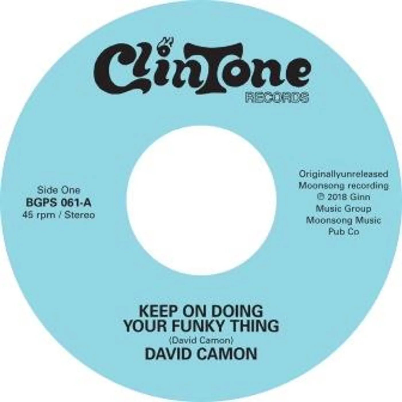 David Camon KEEP ON DOING YOUR FUNKY THING / AIN'T IT FUNKY Vinyl Record