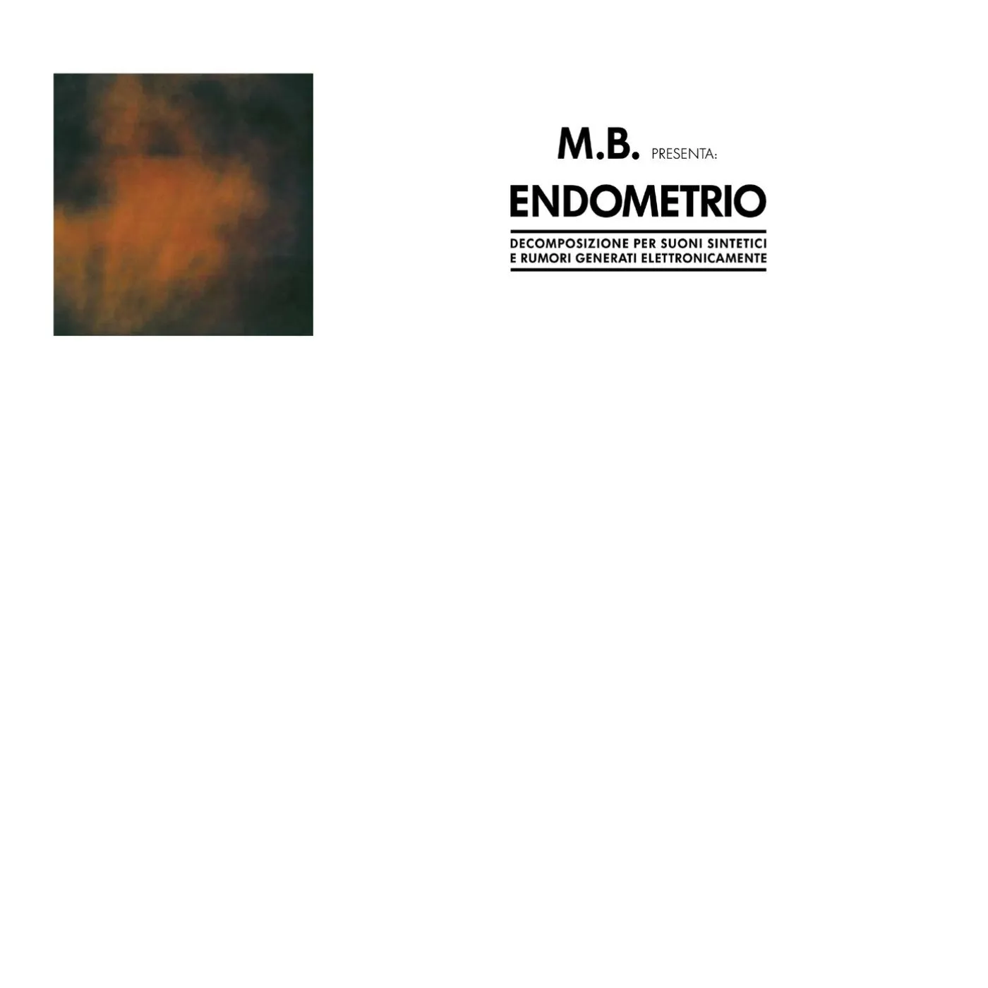 Bianchi, Maurizio ENDOMETRIO Vinyl Record