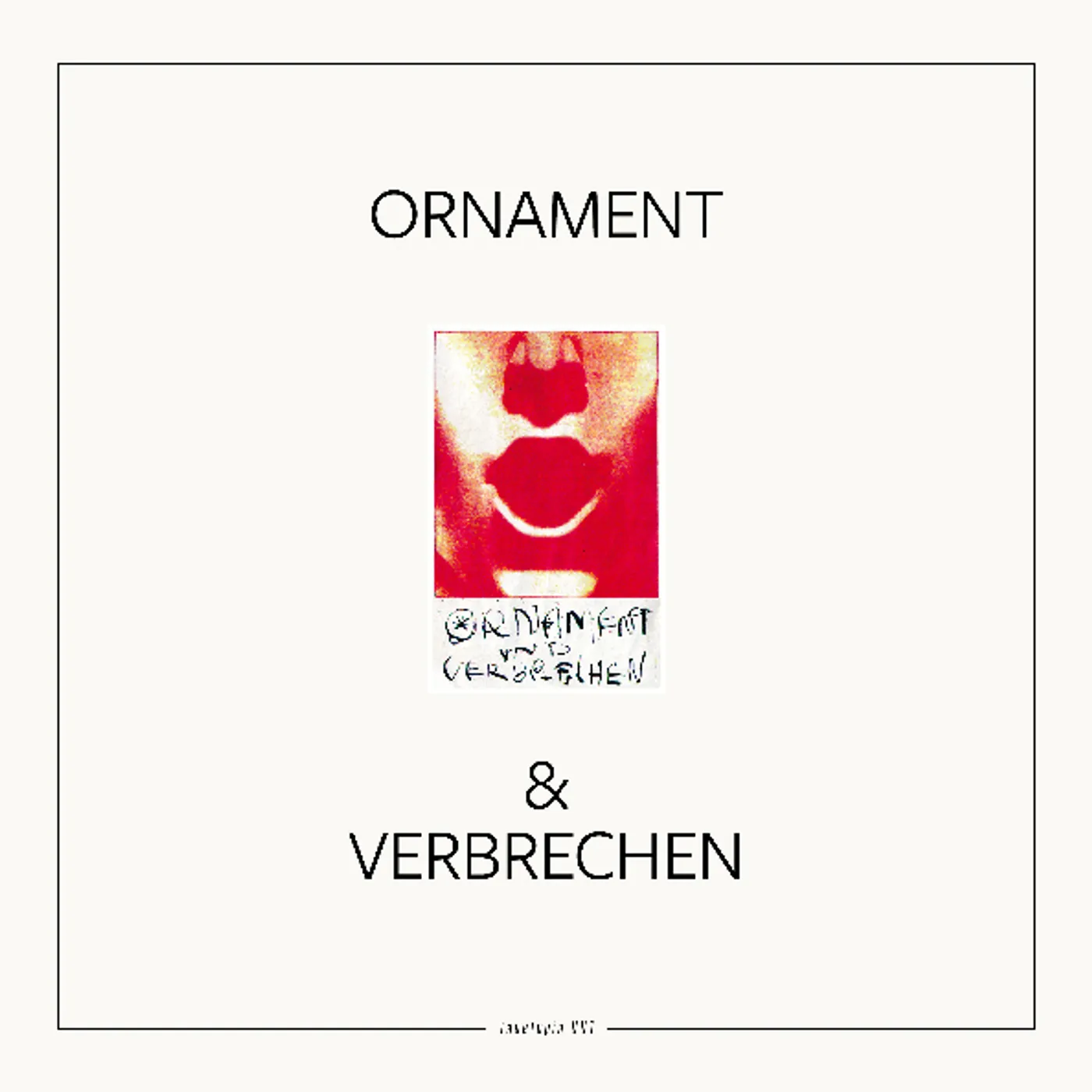 Ornament & Verbrechen Tapetopia 001 Vinyl Record