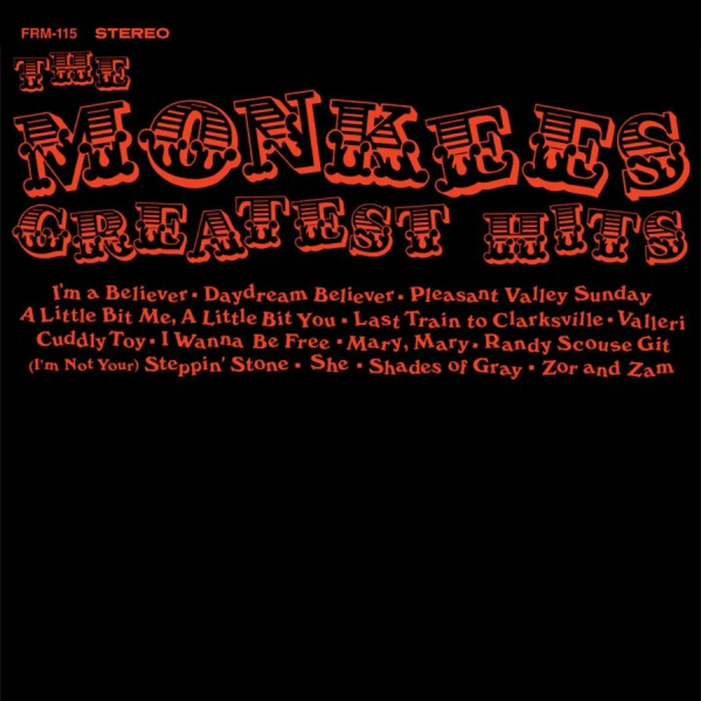 The Monkees GREATEST HITS Vinyl Record