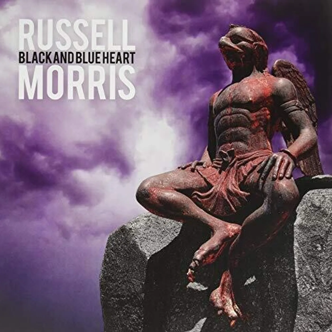 Russell Morris Black And Blue Heart Vinyl Record