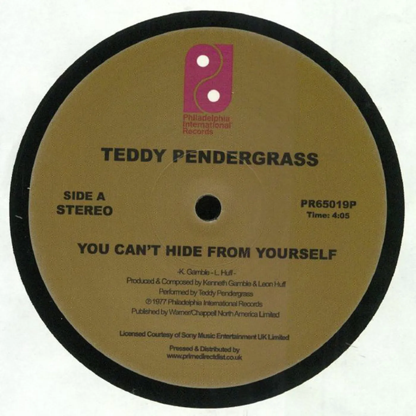 Teddy Pendergrass YOU CAN'T HIDE FROM YOURSELF Vinyl Record